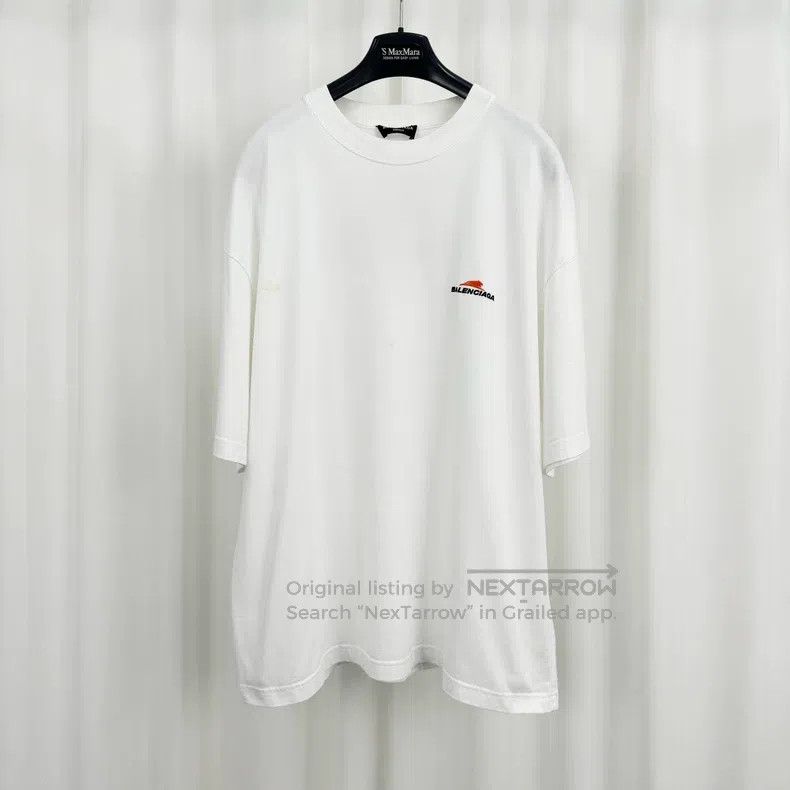 Balenciaga Embroidered Letter Short Sleeve