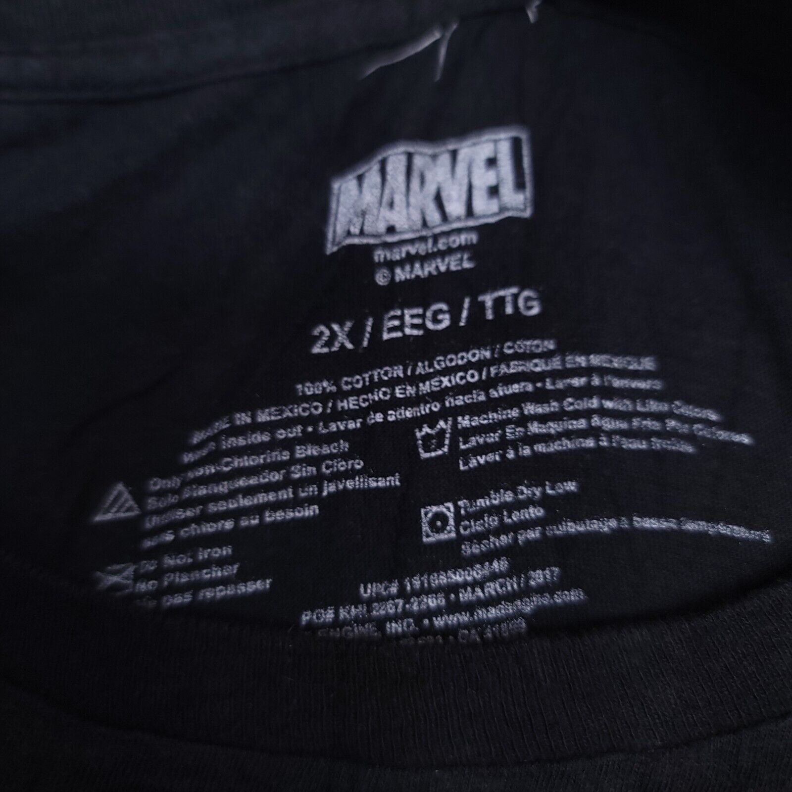 Marvel Comics Marvel Hulk Pullover Graphic T Shirt Adult Men Size 2X Black Size US XXL / EU 58 / 5 - 4 Thumbnail