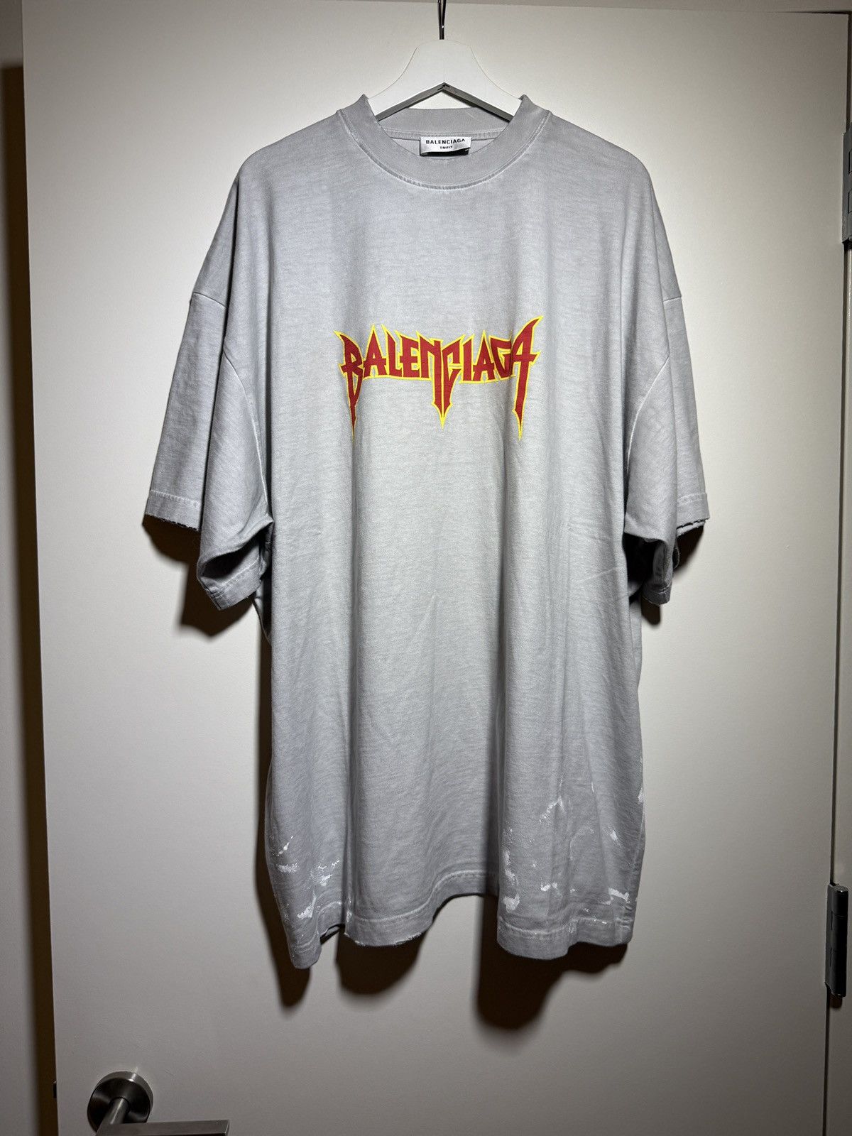 Balenciaga Balenciaga Metal Vintage Oversized T Shirt 4 Size US XL / EU 56 / 4 - 5 Thumbnail