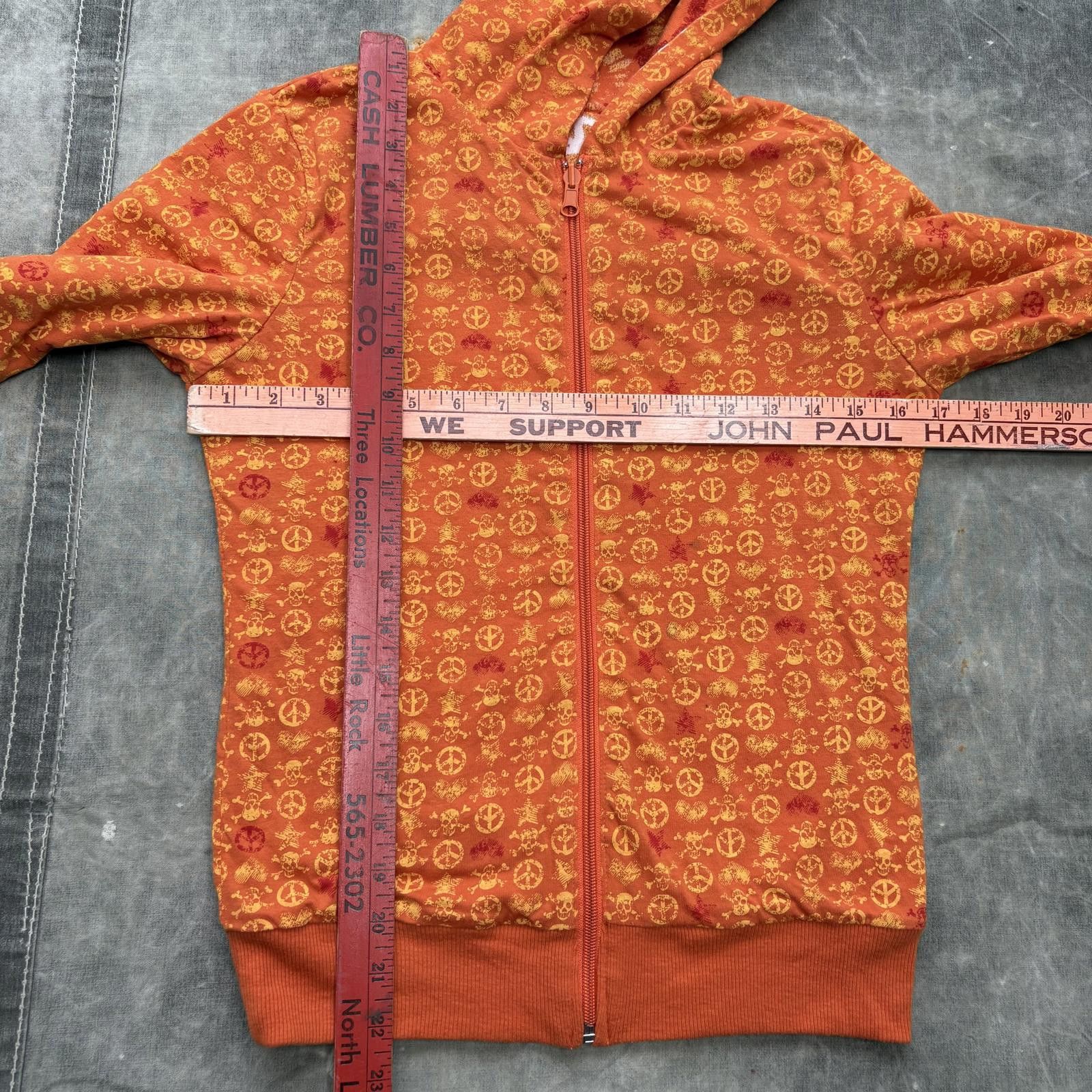 Vintage Vintage Y2K Reversible No Boundaries Skull Peace Sign Hoodie Size S / US 4 / IT 40 - 4 Thumbnail