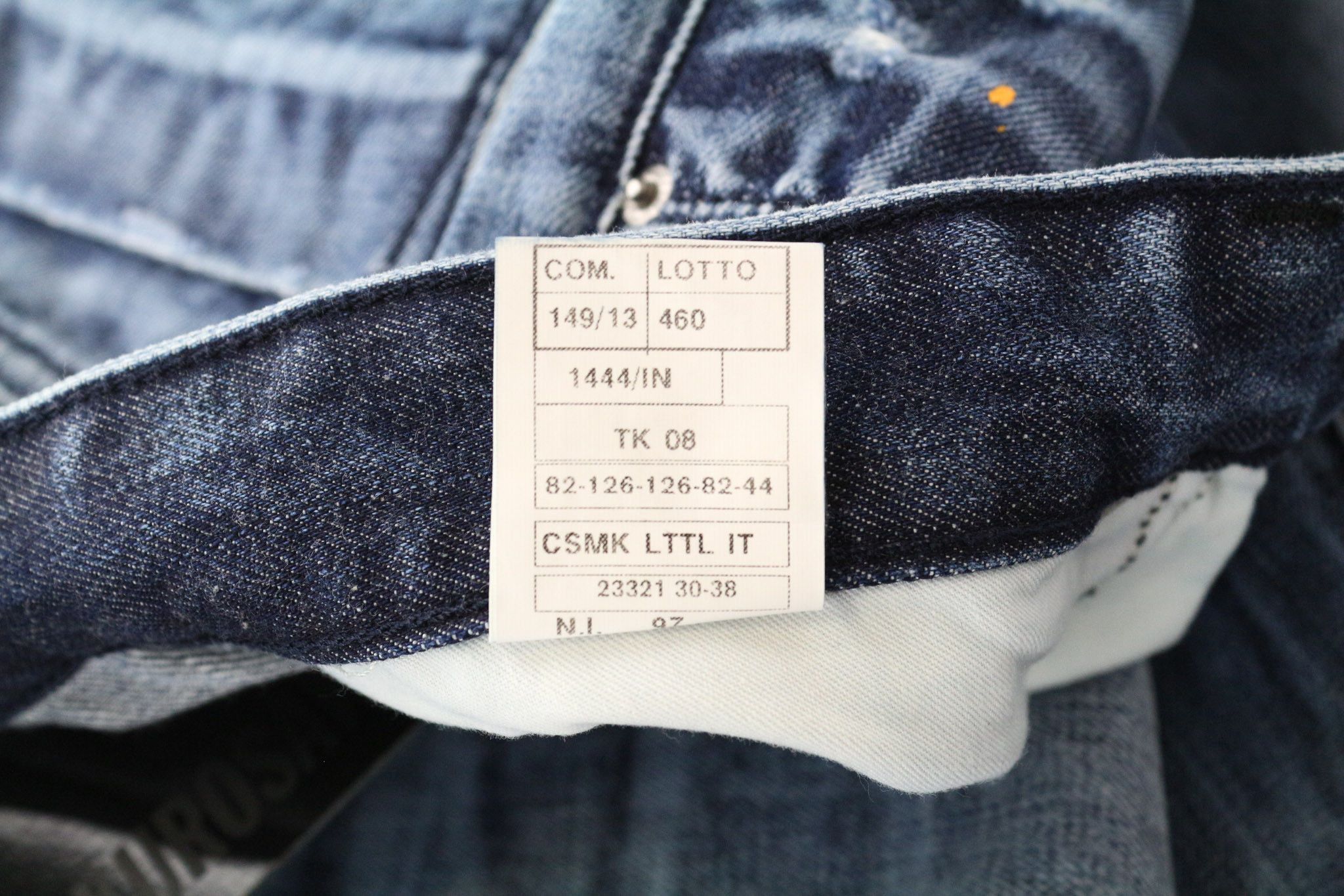Takeshy Kurosawa TK 08 W32 Blue Slim Button-Fly Non-Stretch Jeans 74198 Size US 32 / EU 48 - 6 Thumbnail