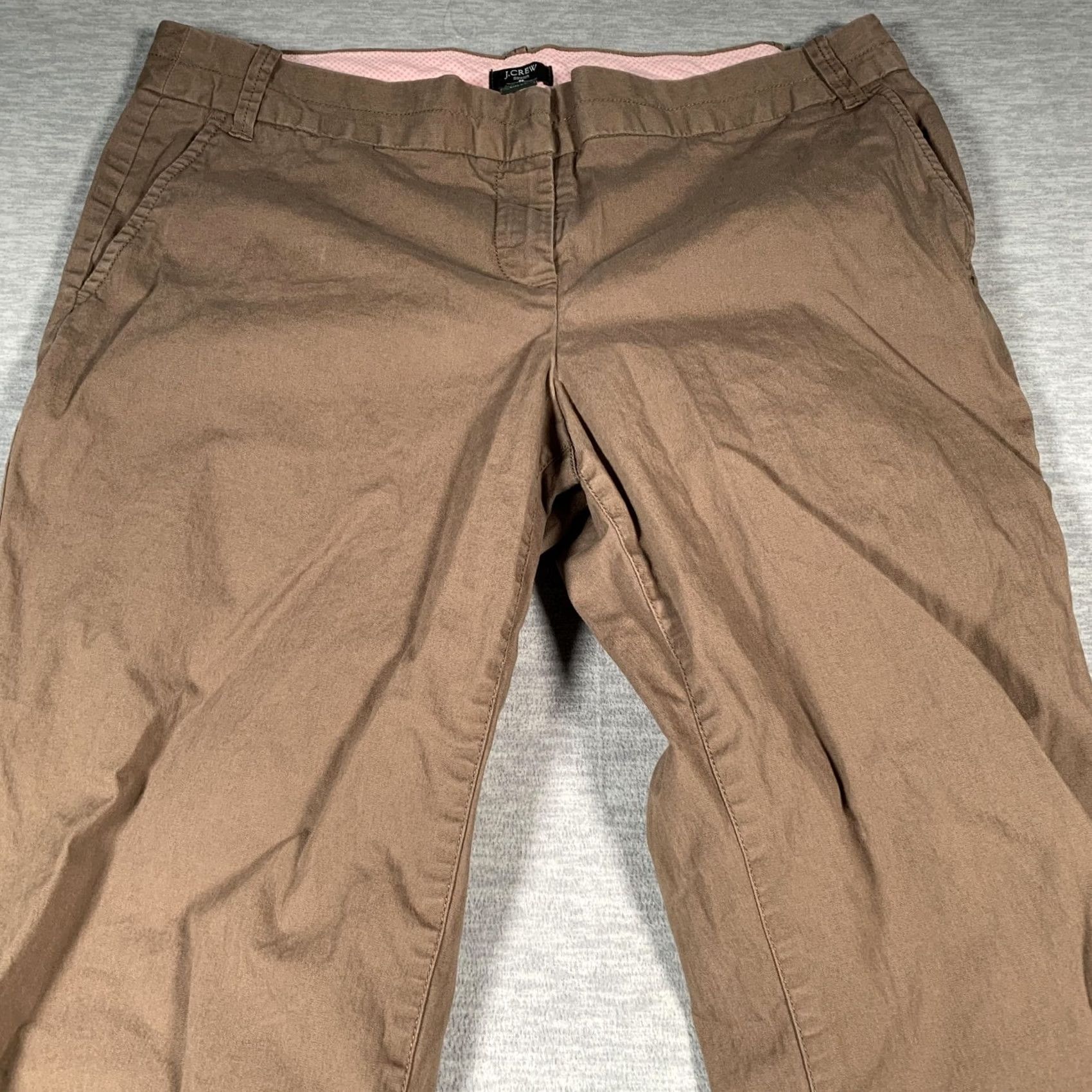 J.Crew J.CREW Pants Womens 14R Brown City Fit Stretch Chino Bootcut Casual Khaki Career Pants 31in Inseam Women Belize? Size 36" / US 14 / IT 50 - 4 Thumbnail