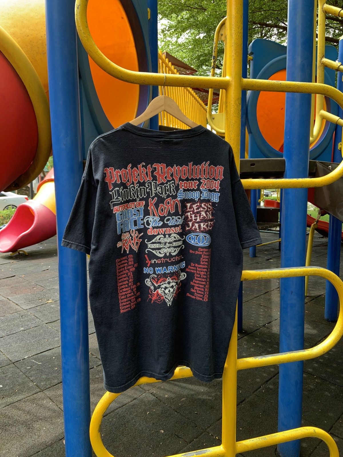 Vintage Vintage 2004 Linkin Park Projekt Revolution Tour Shirt Rare! Size US XL / EU 56 / 4 - 3 Thumbnail
