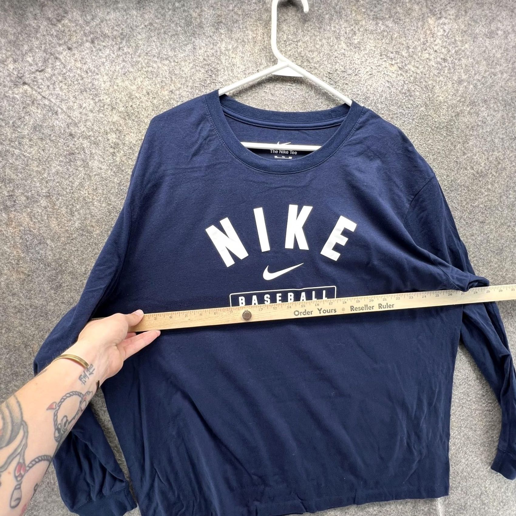 Nike Nike Shirt Mens 2XL Blue Baseball Logo Graphic Long Sleeve Tee Size US XXL / EU 58 / 5 - 3 Thumbnail