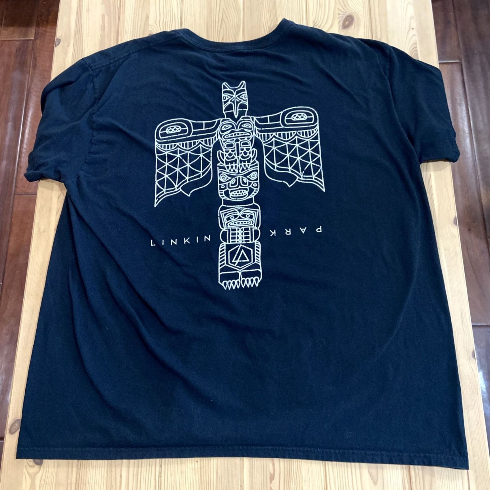 Vintage Linkin Park Black SHIRT Size 2XL American Rock Band Totem Pole Design Mens Size US XXL / EU 58 / 5 - 6 Thumbnail