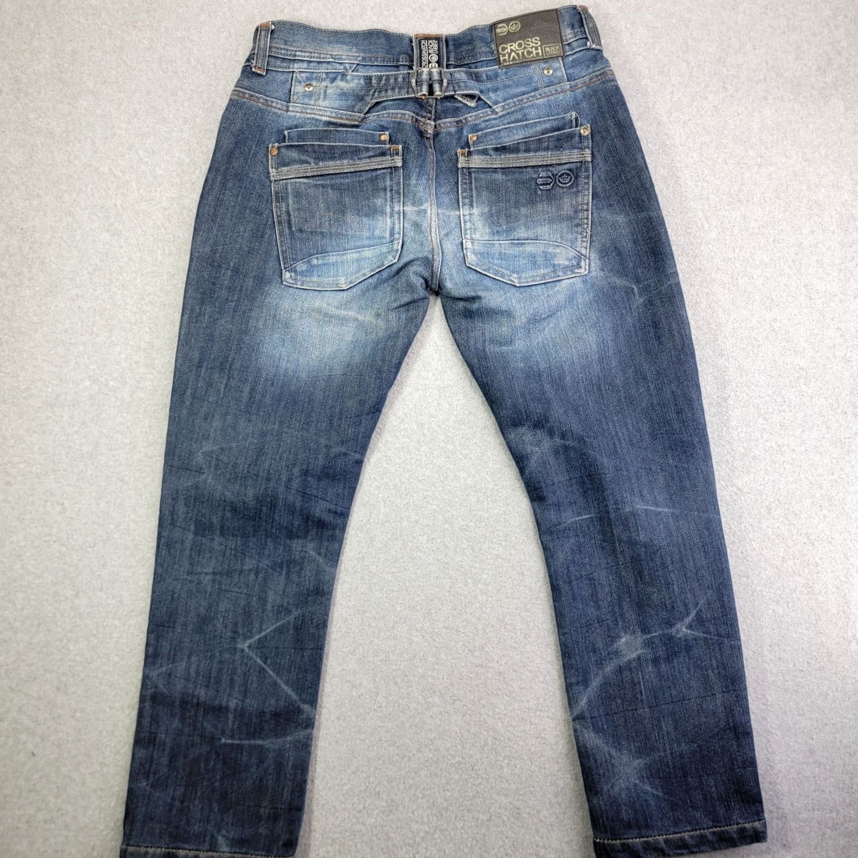 Vintage Mens Crosshatch Black Label Blue Denim Jeans 30w 30L Jeans Mens 30 Blue Denim Crosshatch Black Label 30w 30L Size US 30 / EU 46 - 6 Thumbnail