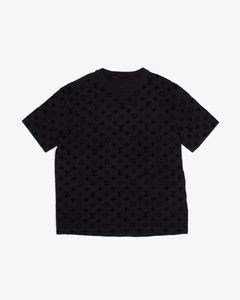 Men's Louis Vuitton SS22 Alphabet Pattern Printing Short Sleeve White T-Shirt 1A9V1B US M