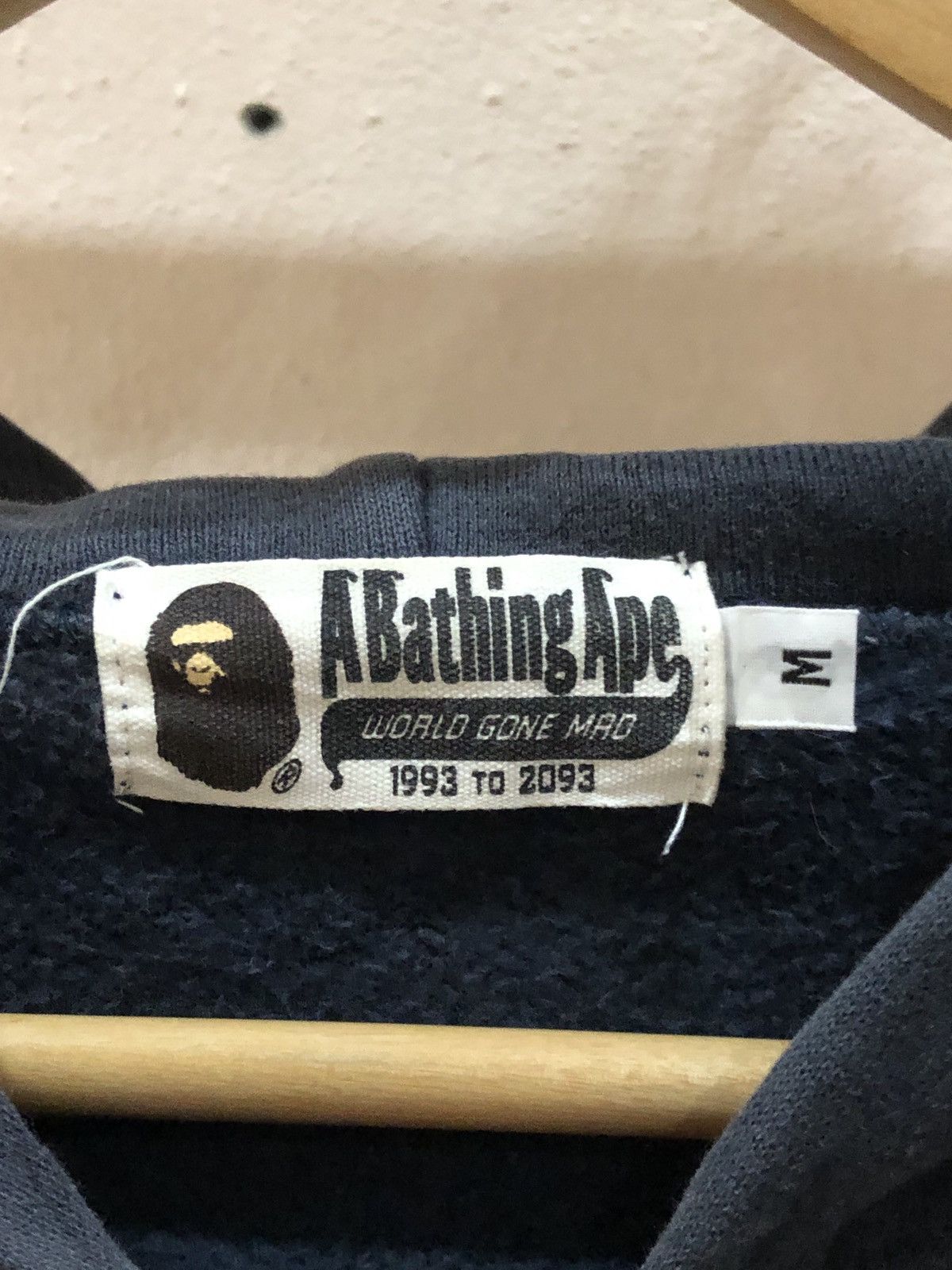 Bape A Bathing Ape Ape Head Logo On The Chest Sunfaded Zip Hoodie Size US M / EU 48-50 / 2 - 4 Thumbnail
