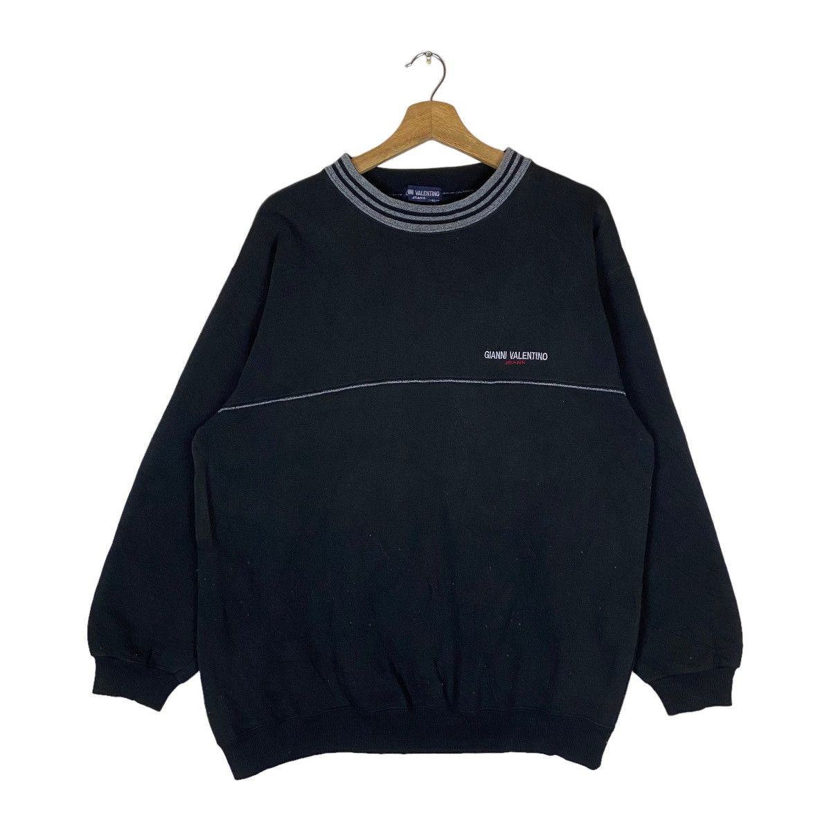 Vintage Gianni Valentino Jeans Mini Logo Pullover Jumper