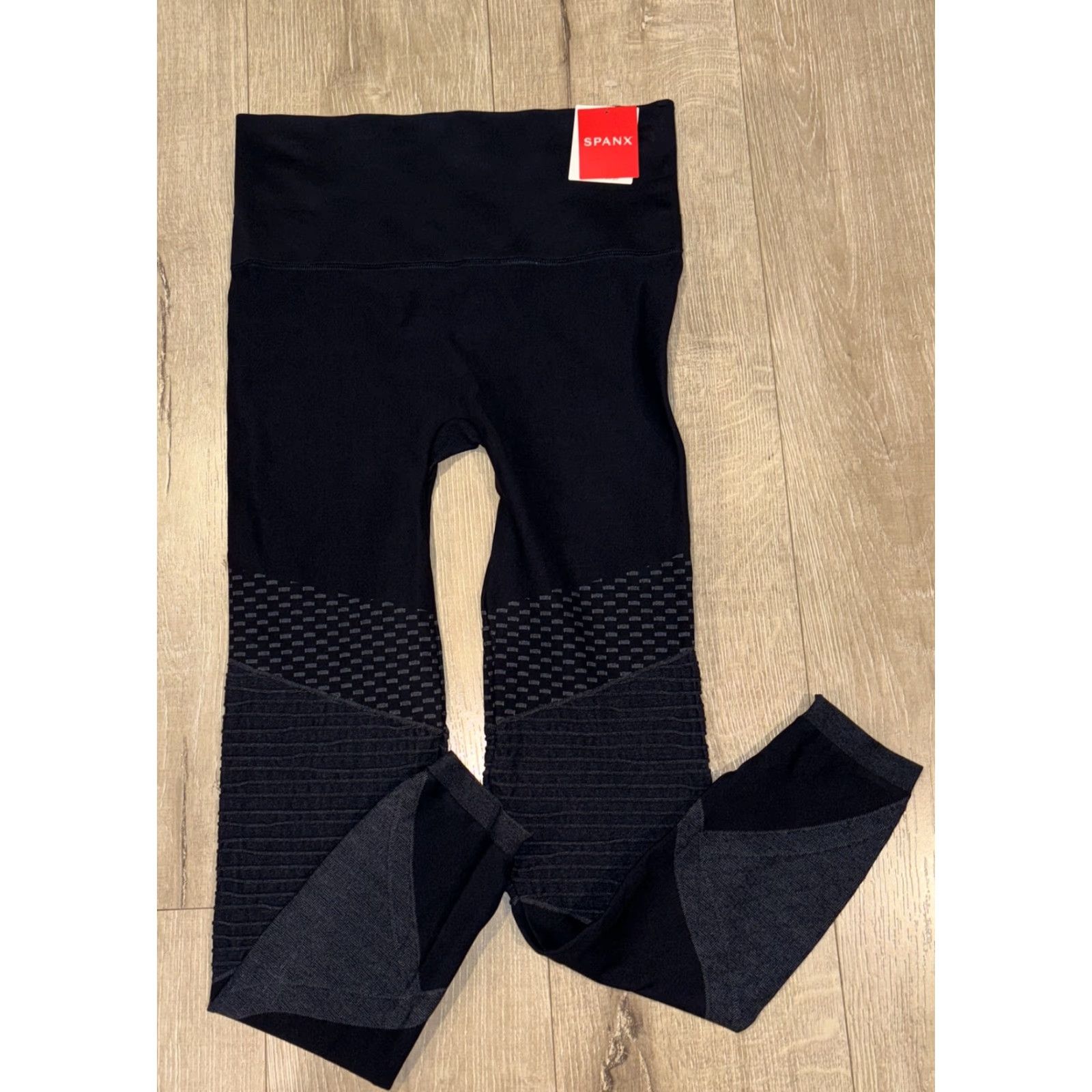 Spanx Spanx Women Small Moto Leggings Slimming Tummy Control Indigo Blue Activewear Ankle NWT Size 28" / US 6 / IT 42 - 4 Thumbnail