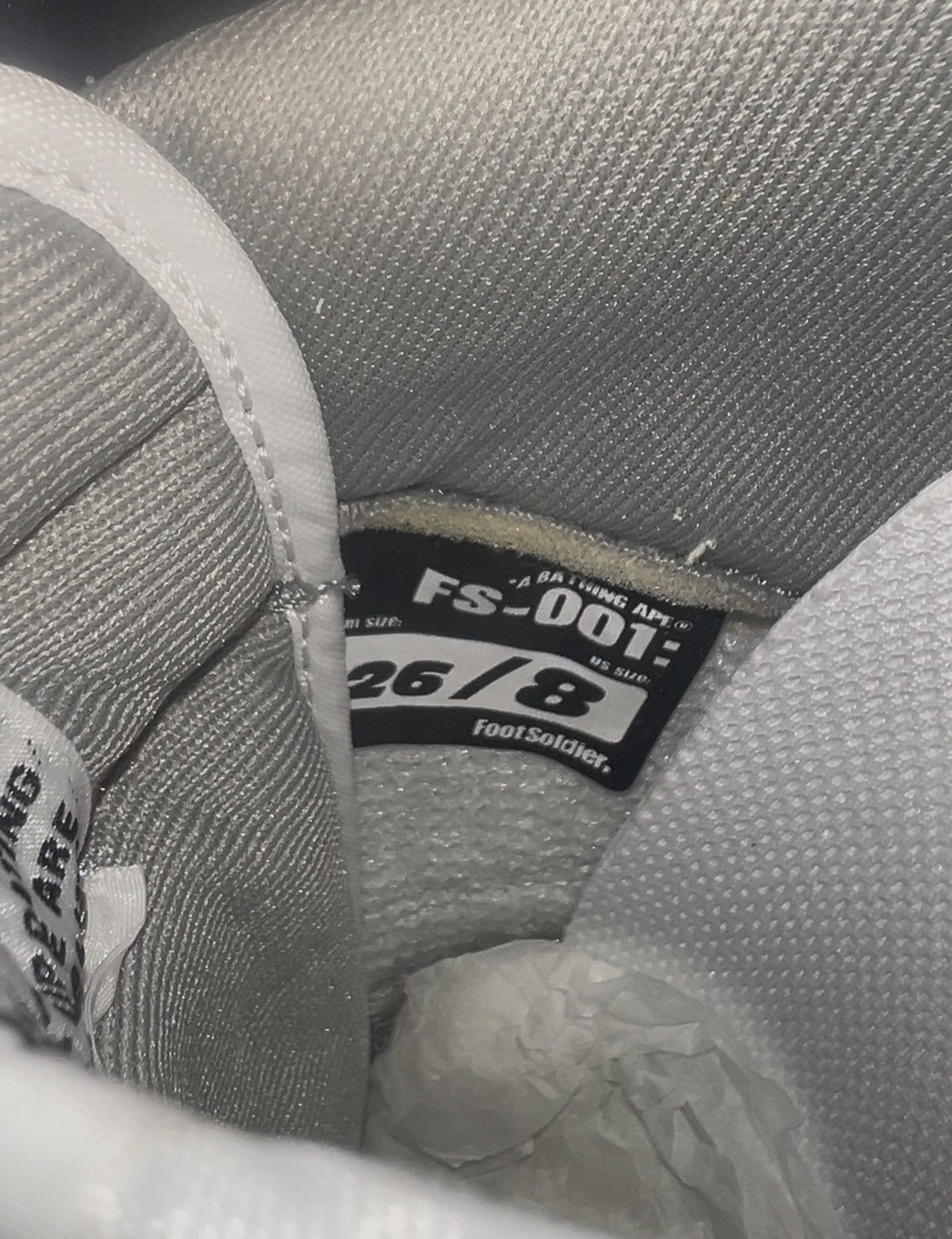 Bape × Kaws Bape x Kaws Skullsta Grey 2005 Size US 8 / EU 41 - 8 Thumbnail
