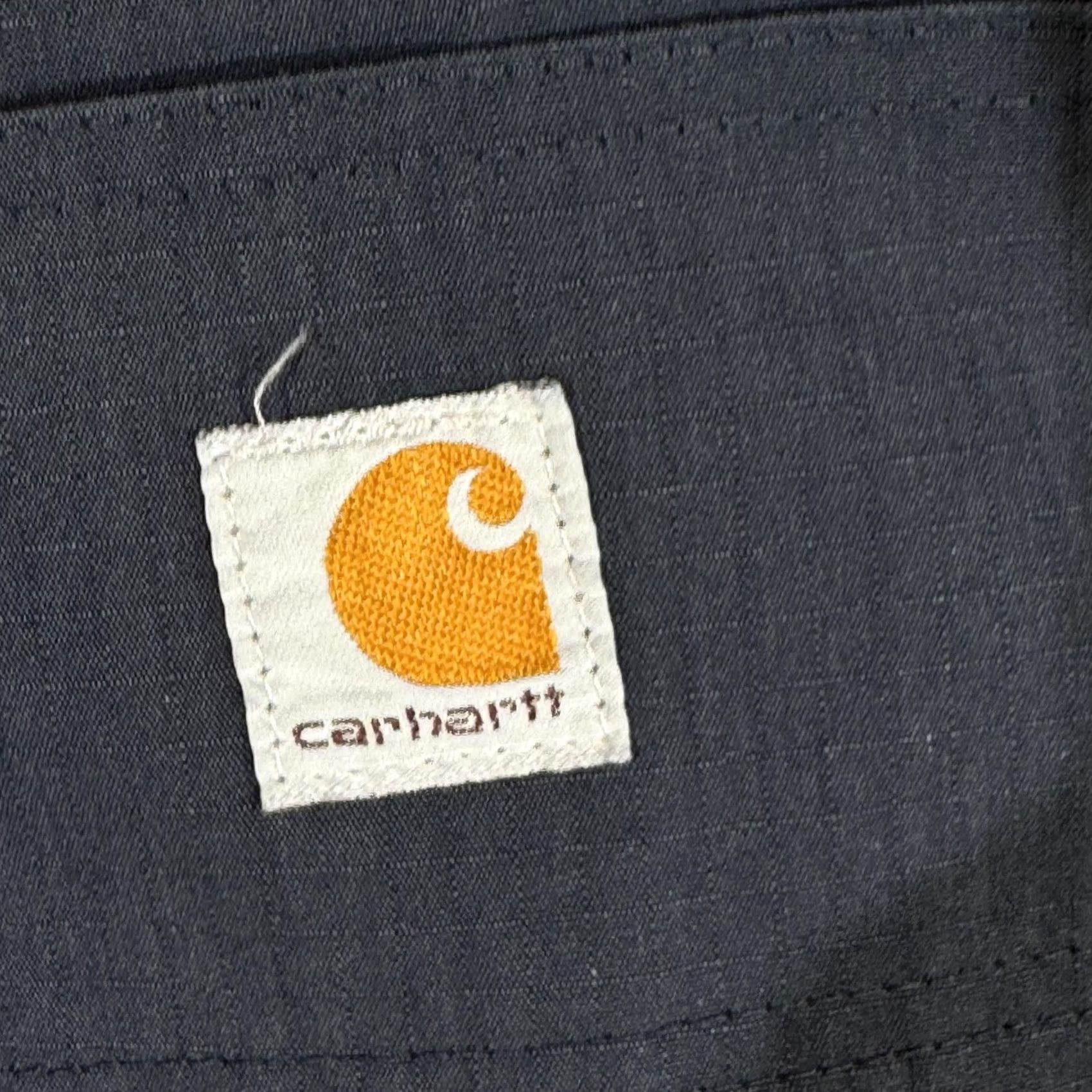 Carhartt VINTAGE Carhartt Pants Mens 29x28 Navy Ripstop Relaxed Fit Workwear Utility Pockets Size US 29 - 5 Thumbnail