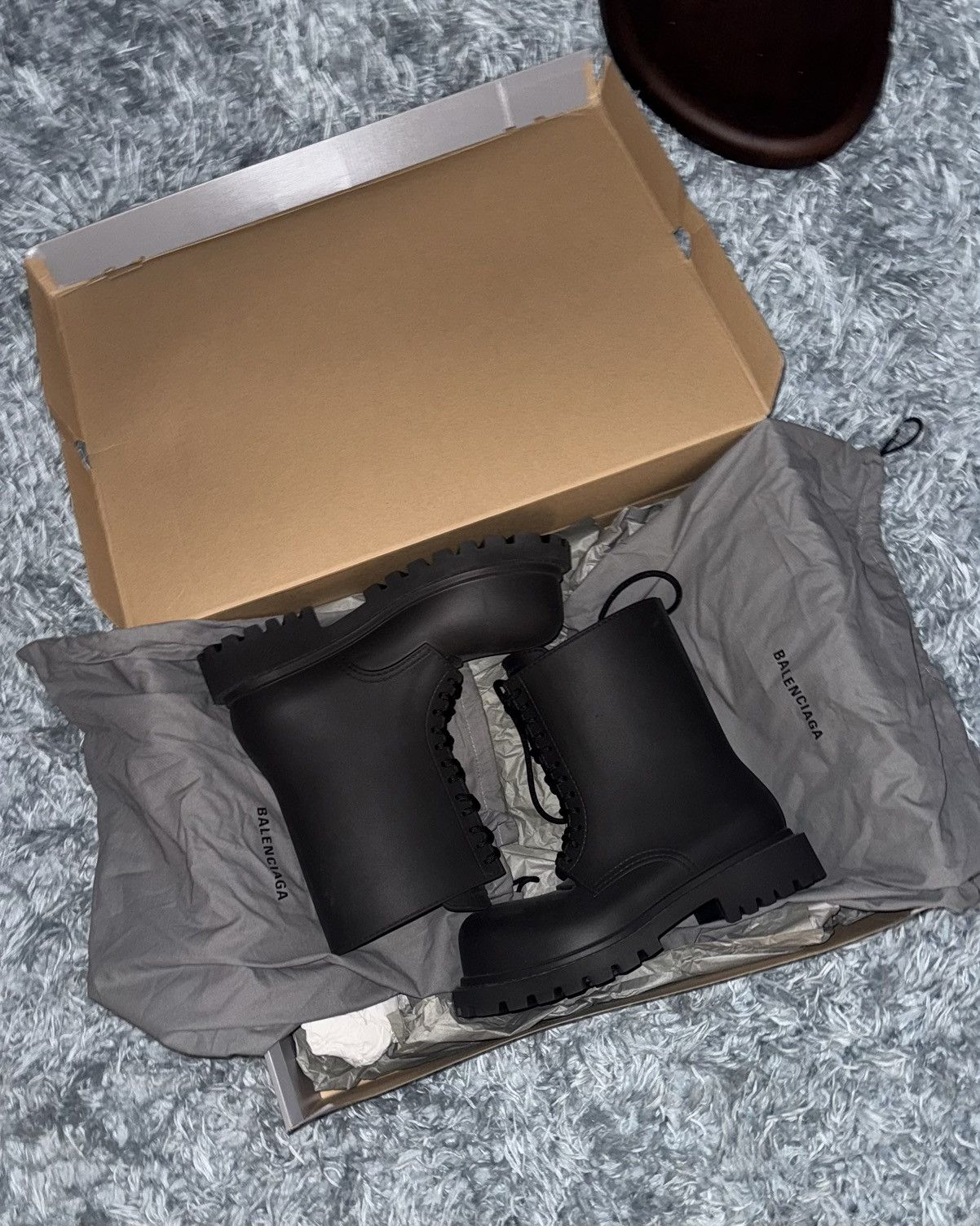 Balenciaga Steroid Boots Black Rubber Balenciaga Size US 10 / EU 43 - 1 Thumbnail