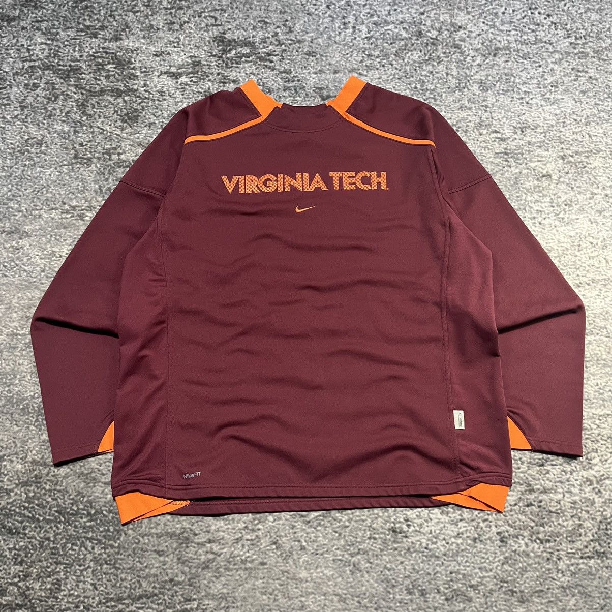Nike Vintage Virginia Tech Nike Center Swoosh Therma 2000s XL Size US XL / EU 56 / 4 - 3 Thumbnail