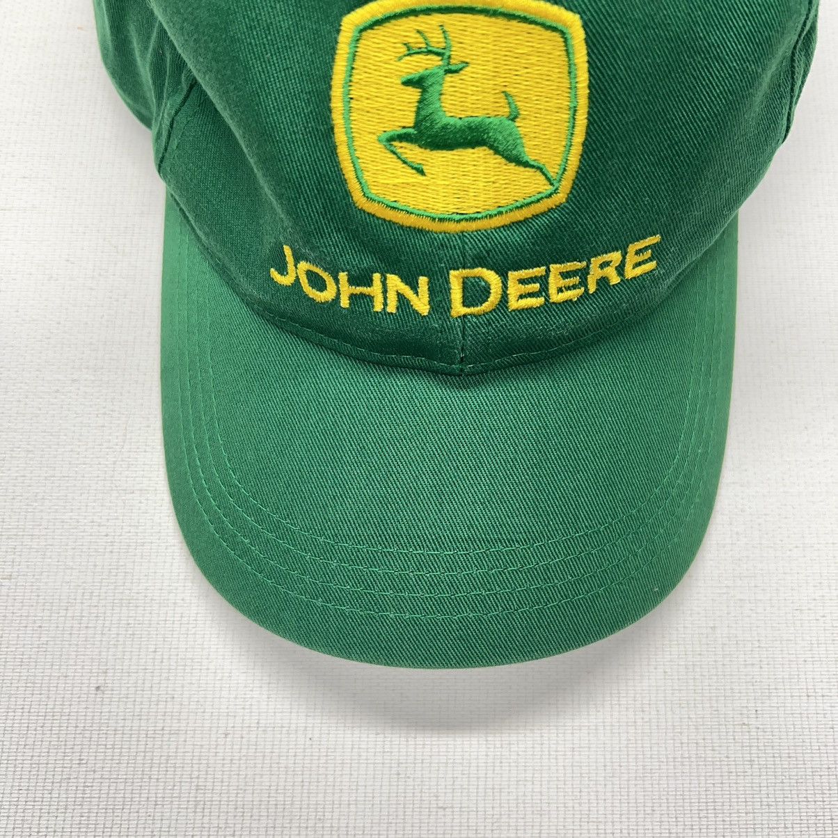 John Deere × Vintage John Deere Hat Green Logo Snapback Embroidered Cap Machine Size ONE SIZE - 4 Thumbnail