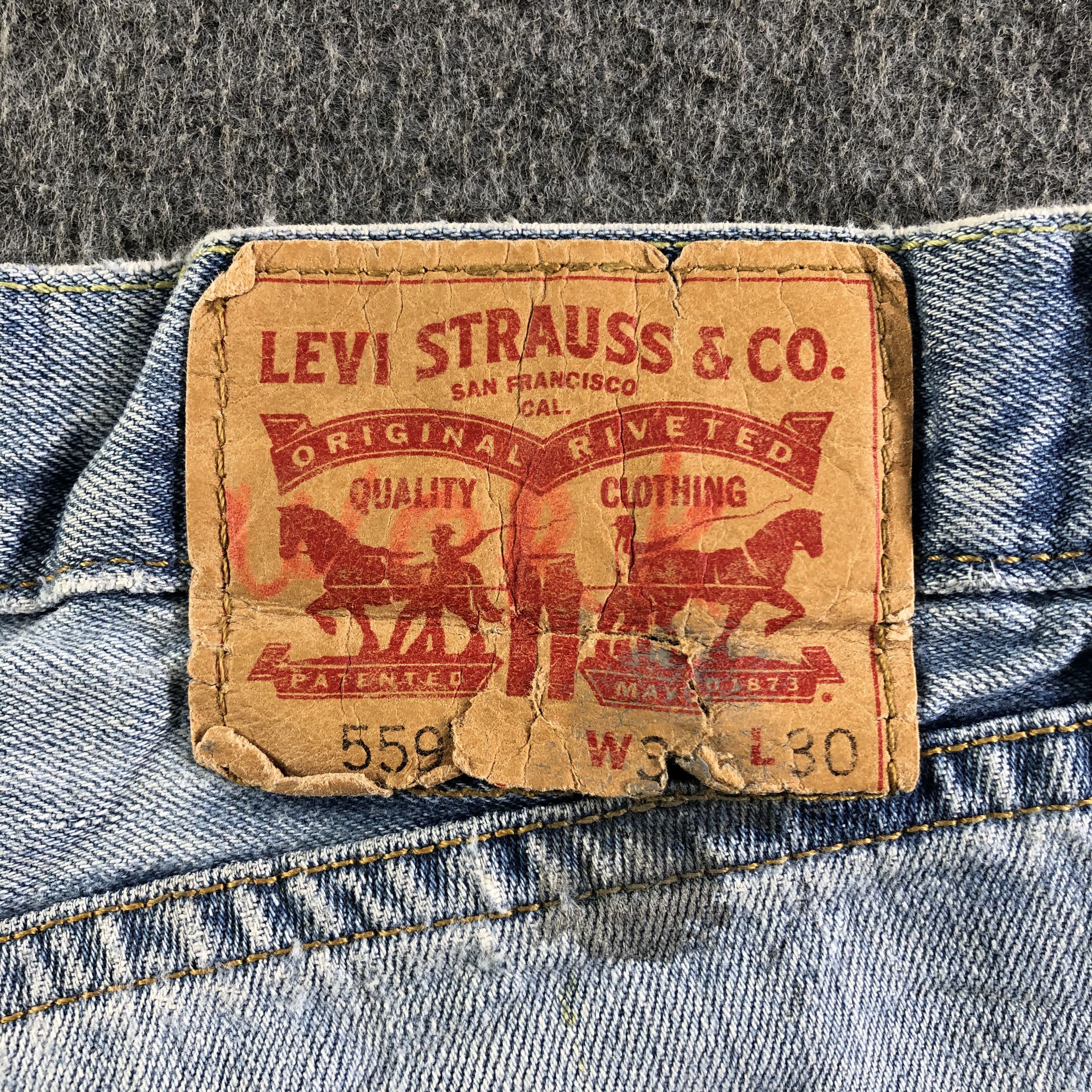Levi's Vintage Blue Wash Levis 559 Jeans-J4265 Size US 34 / EU 50 - 5 Thumbnail