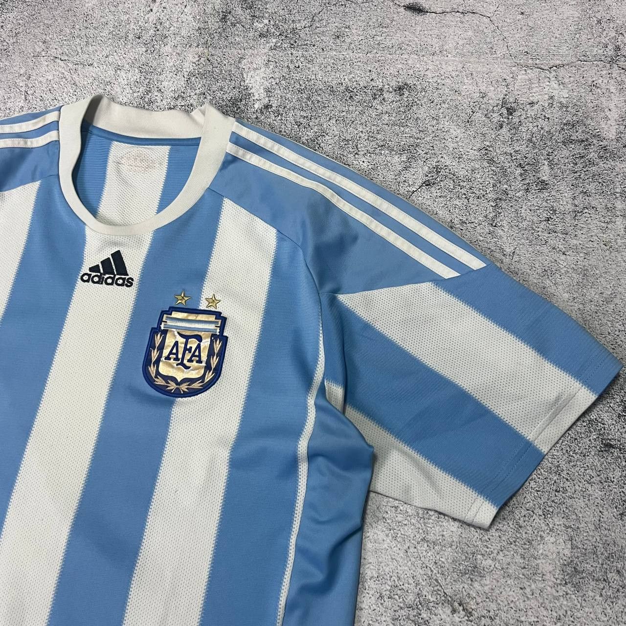 Adidas Argentina 2010–2011 Adidas Football Jersey Home Shirt Size M Size US M / EU 48-50 / 2 - 4 Thumbnail