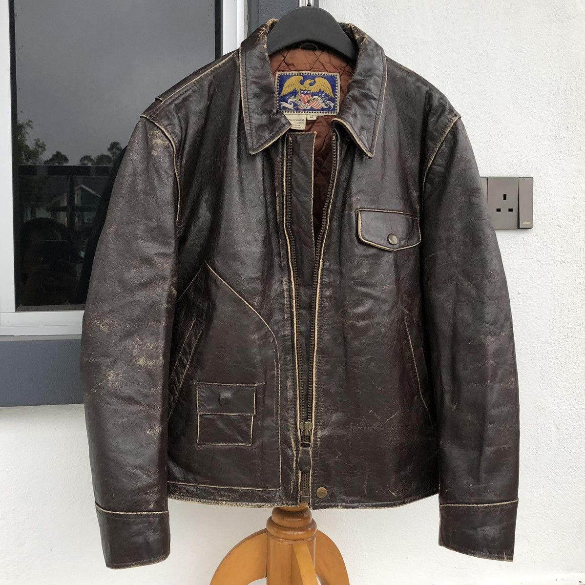 Avirex Vintage Avirex LTD Flight Leather jacket Flyer Size US M / EU 48-50 / 2 - 2 Thumbnail