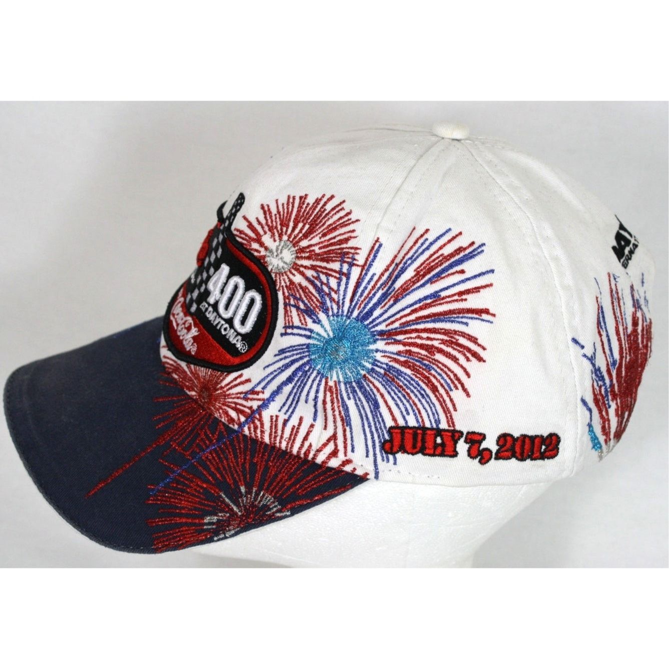 NASCAR × Vintage Coke Zero 400 Daytona Hat NASCAR Coca Cola Fireworks Cap Size ONE SIZE - 2 Thumbnail