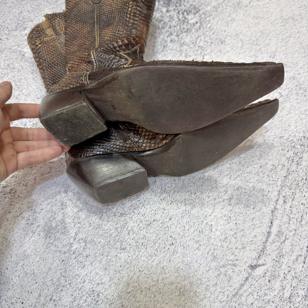 Other Progetto Italy Python Western Boots UK5 US7 EU38 24cm Size US 8 / IT 38 - 10 Thumbnail
