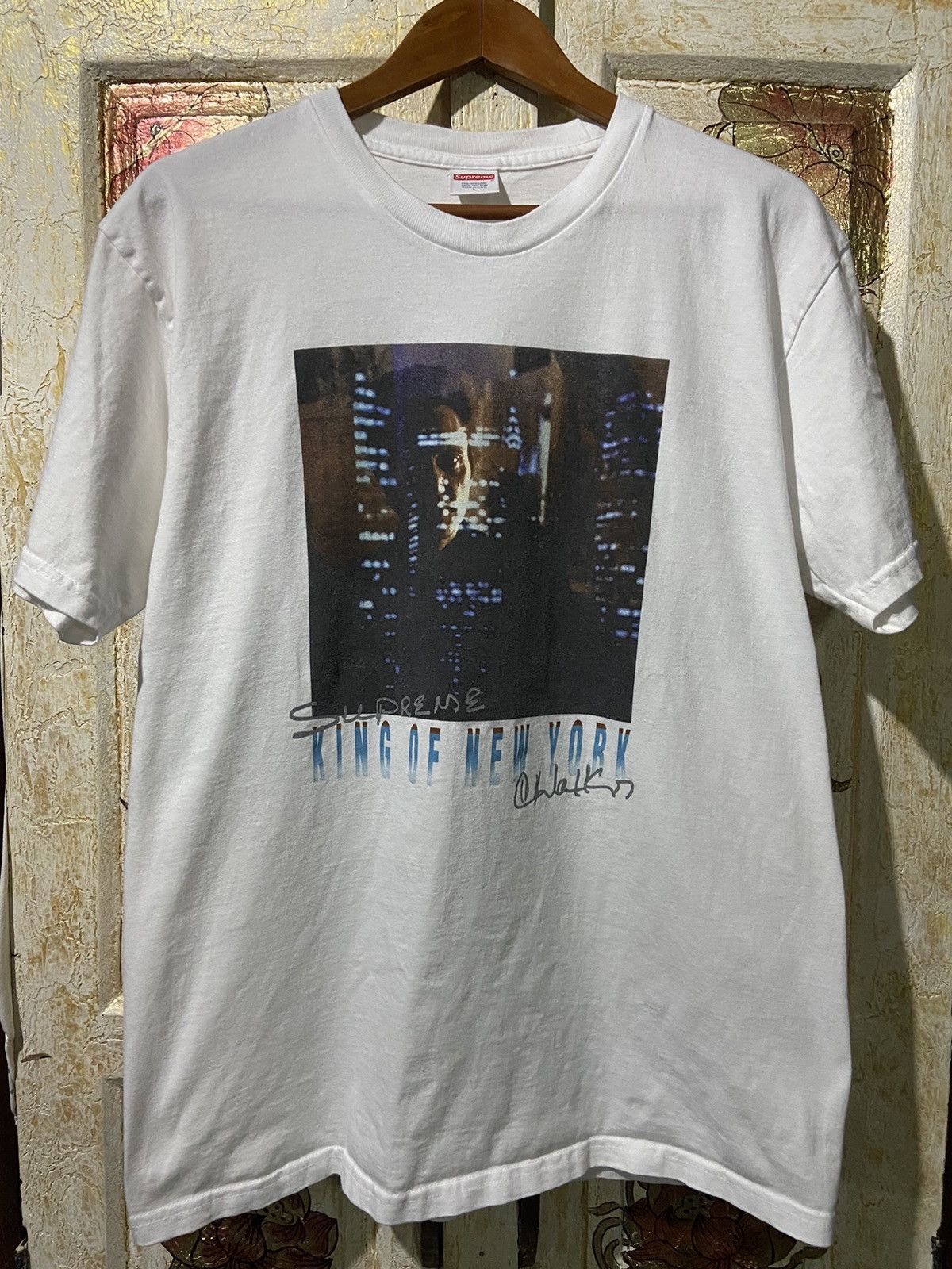 image of Supreme King Of New York Ss19 White T-Shirt Size L, Men's