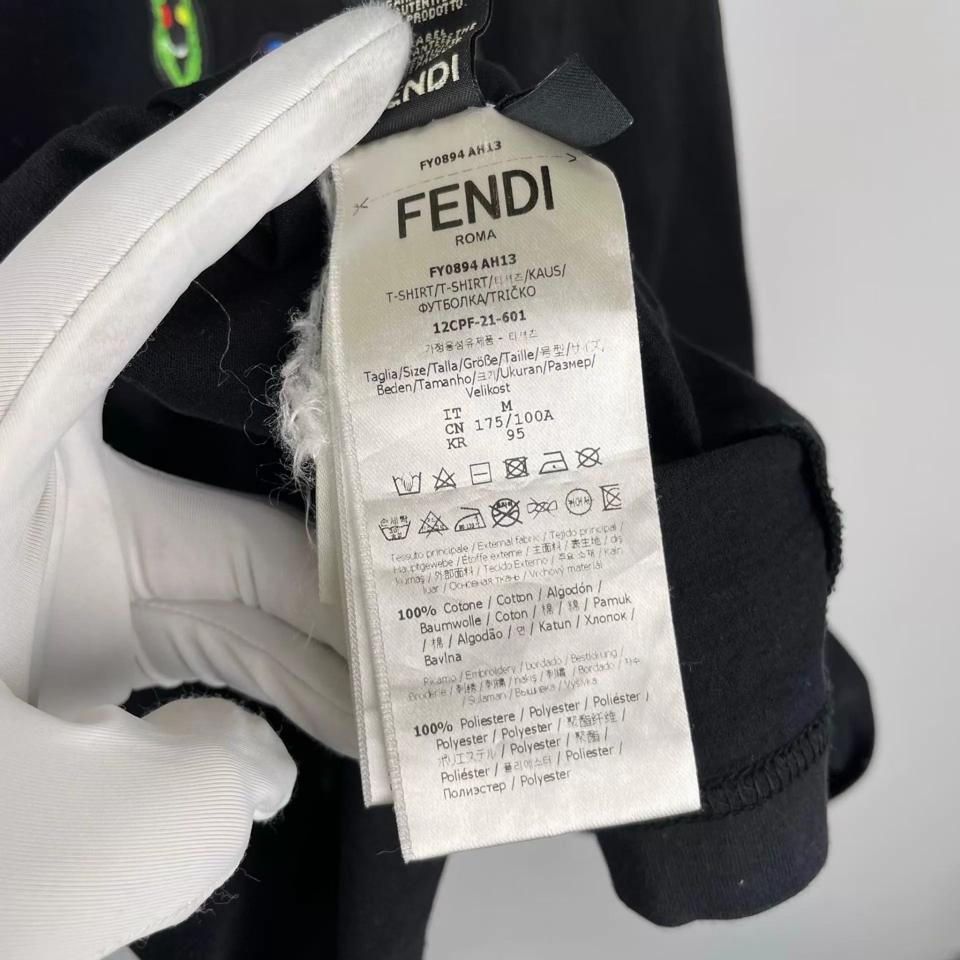 Fendi FENDI Short-Sleeve T-Shirt Size M 260329LYSBY04 Size US M / EU 48-50 / 2 - 6 Thumbnail