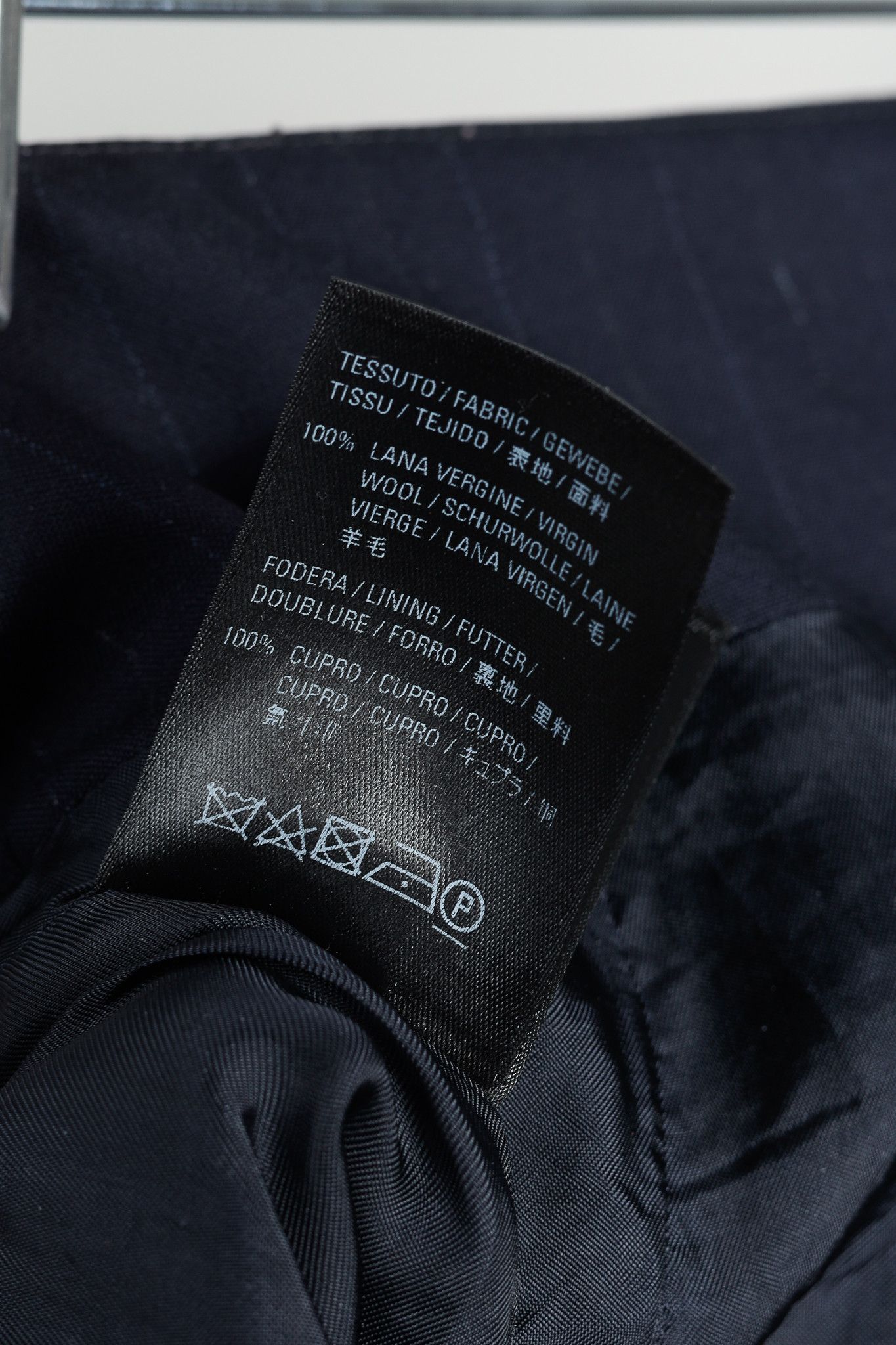 Balenciaga Balenciaga 2019 Navy Chalk Pinstripe Wool Trumpet Skirt Size 26" / US 2 / IT 38 - 10 Thumbnail