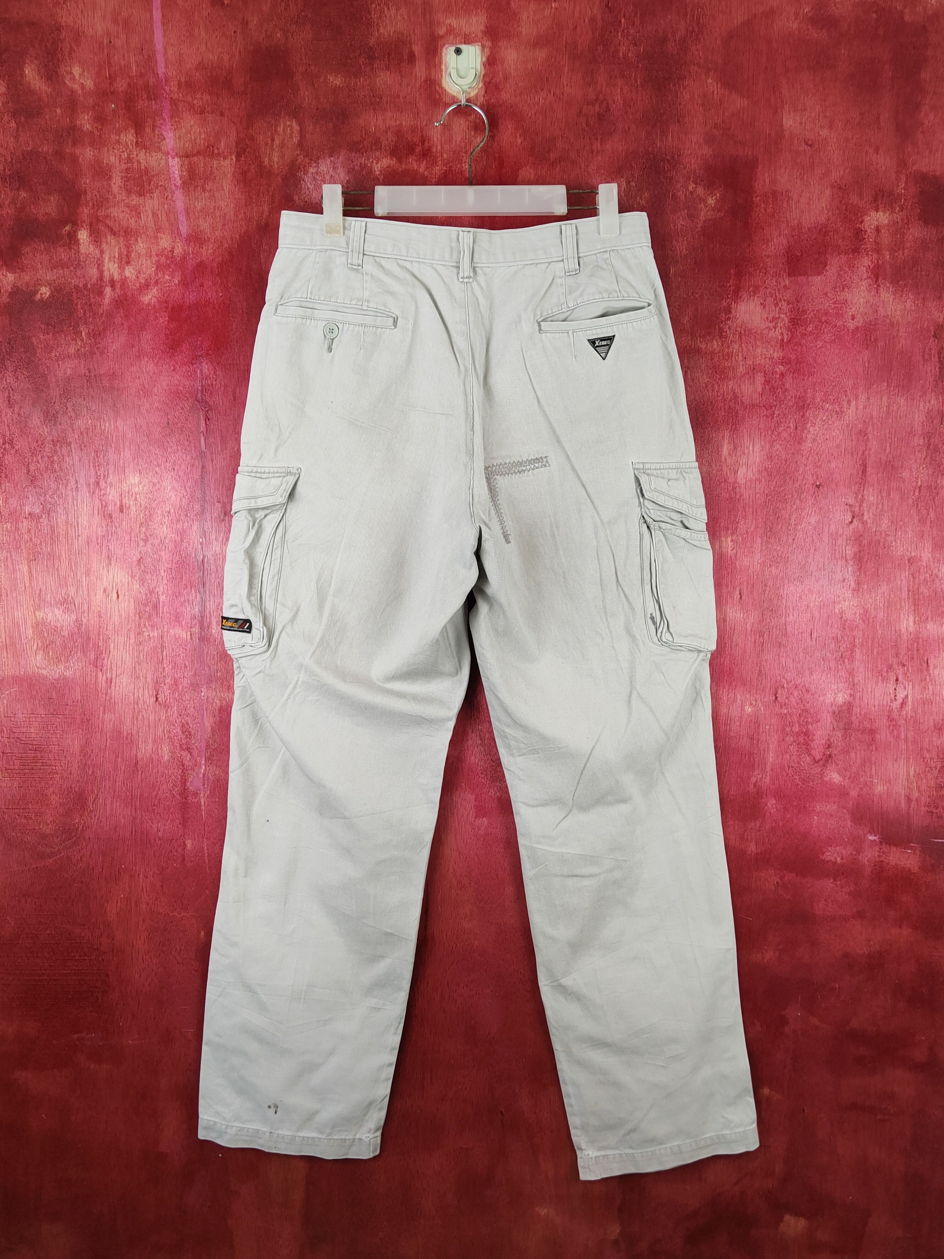 Japanese Brand Xebec Light Gray Multipocket Tactical Cargo Pants #S1750 Size US 31 - 10 Thumbnail
