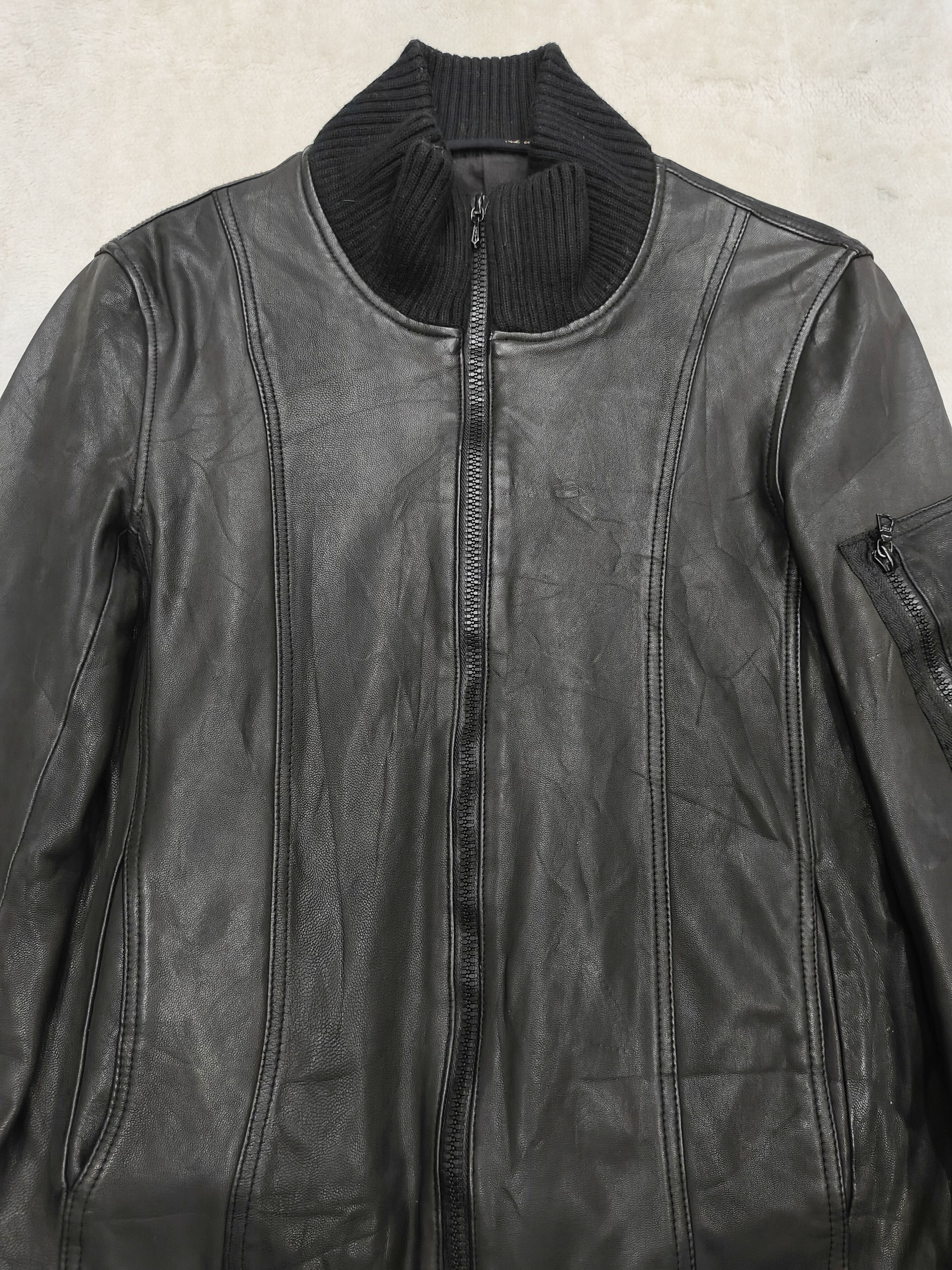 Japanese Brand LAT 40.8- Minimal Italian Cut Lambskin Slim Leather Jacket Size US M / EU 48-50 / 2 - 2 Thumbnail