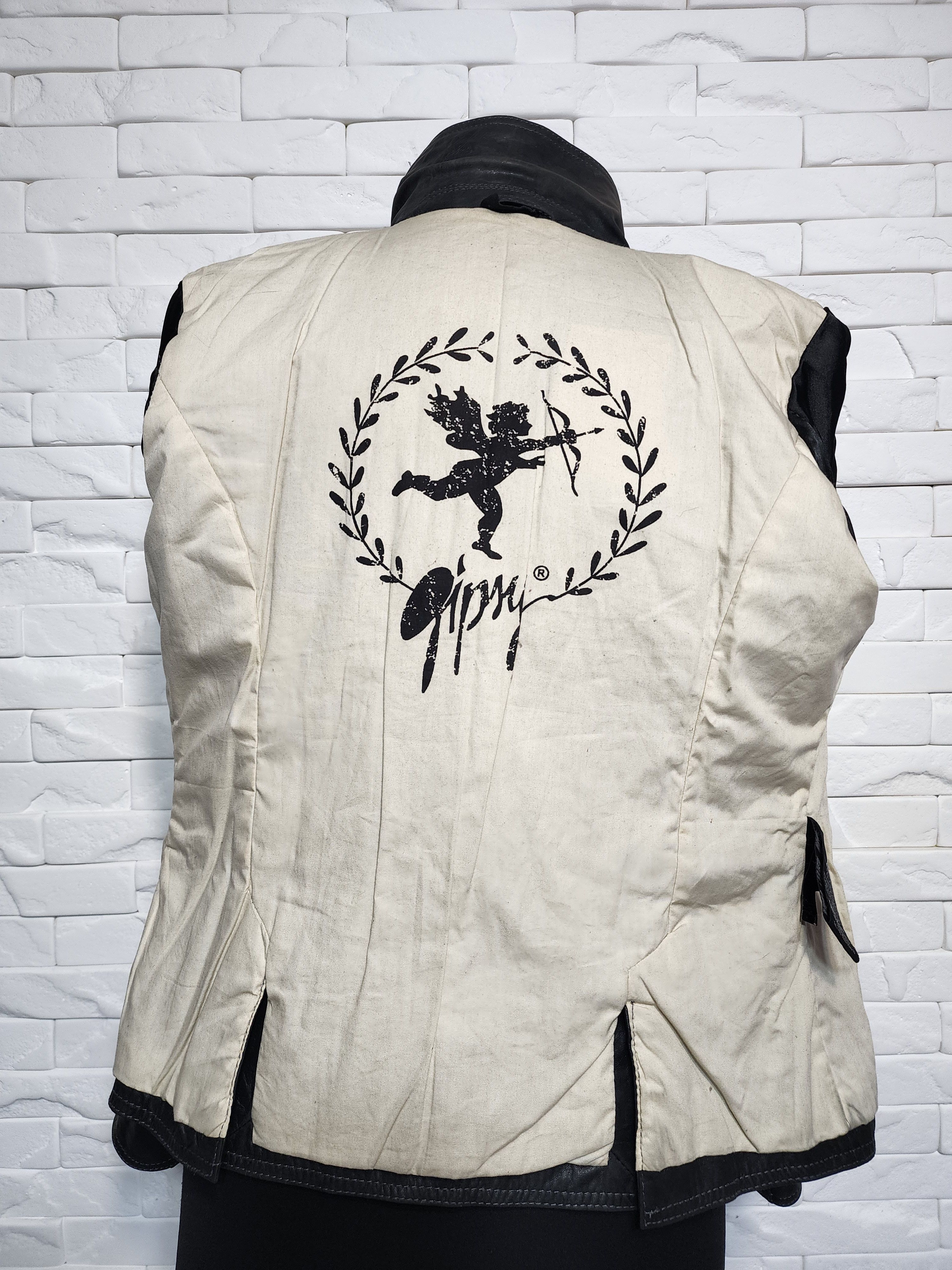 Gypsy Brown Leather Jacket: Women's Button-Up with Pockets Size M / US 6-8 / IT 42-44 - 7 Thumbnail