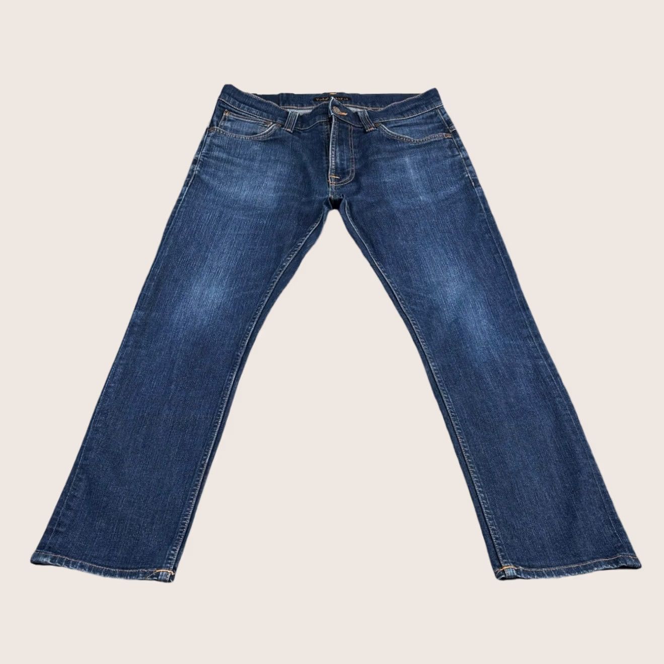 Nudie Jeans Nudie Jeans Thin Finn Slim Fit Jeans W32 L30 Men Blue Zip Fly Pant Pre Loved Size US 32 / EU 48 - 1 Thumbnail
