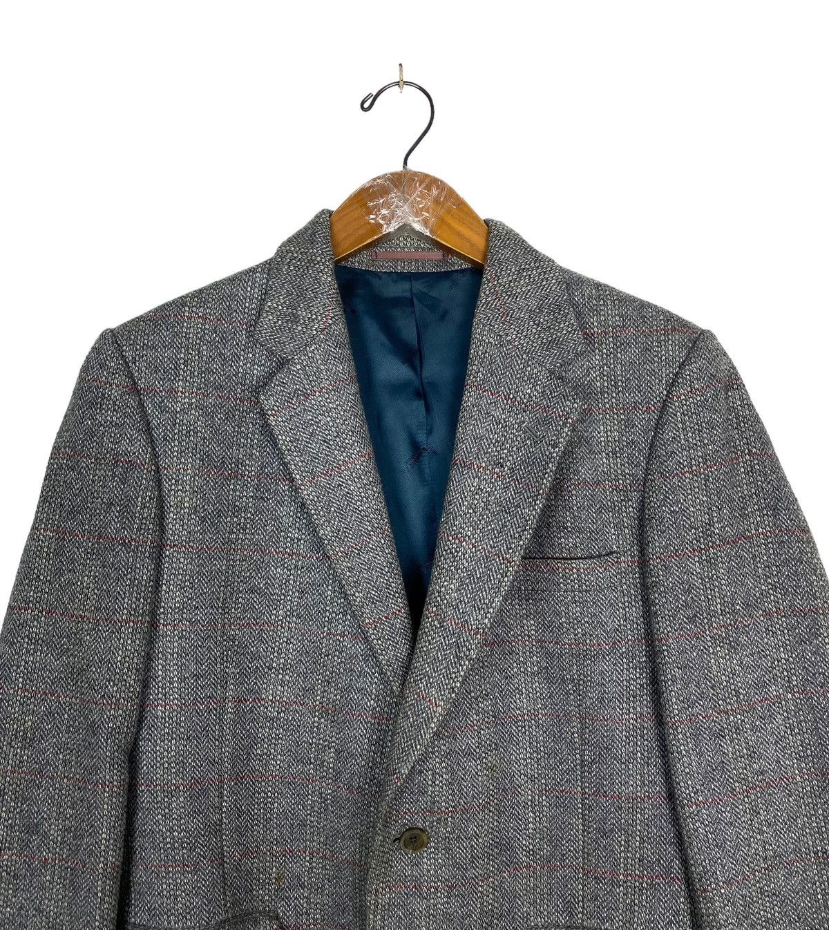 Aquascutum Rare‼️ Vintage Aquascutum Wool Silk Herringbone Coat England Size US M / EU 48-50 / 2 - 4 Thumbnail