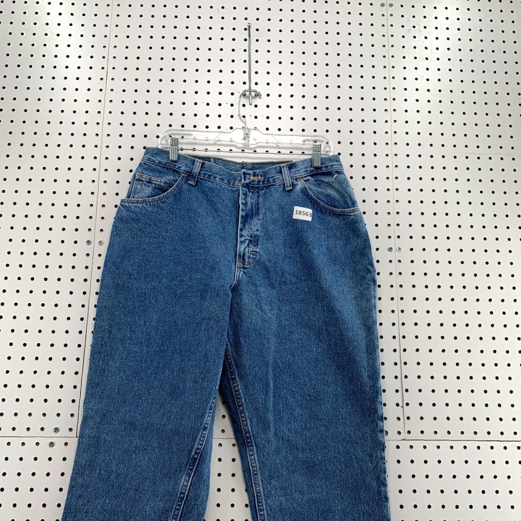 Vintage VINTAGE Gitano Women's High Waist Denim Tapered Mom Jeans 18P Petite 31X29.5 Blue 90s Womens Jeans Gitano Tapered Size 40" / US 18 - 2 Thumbnail