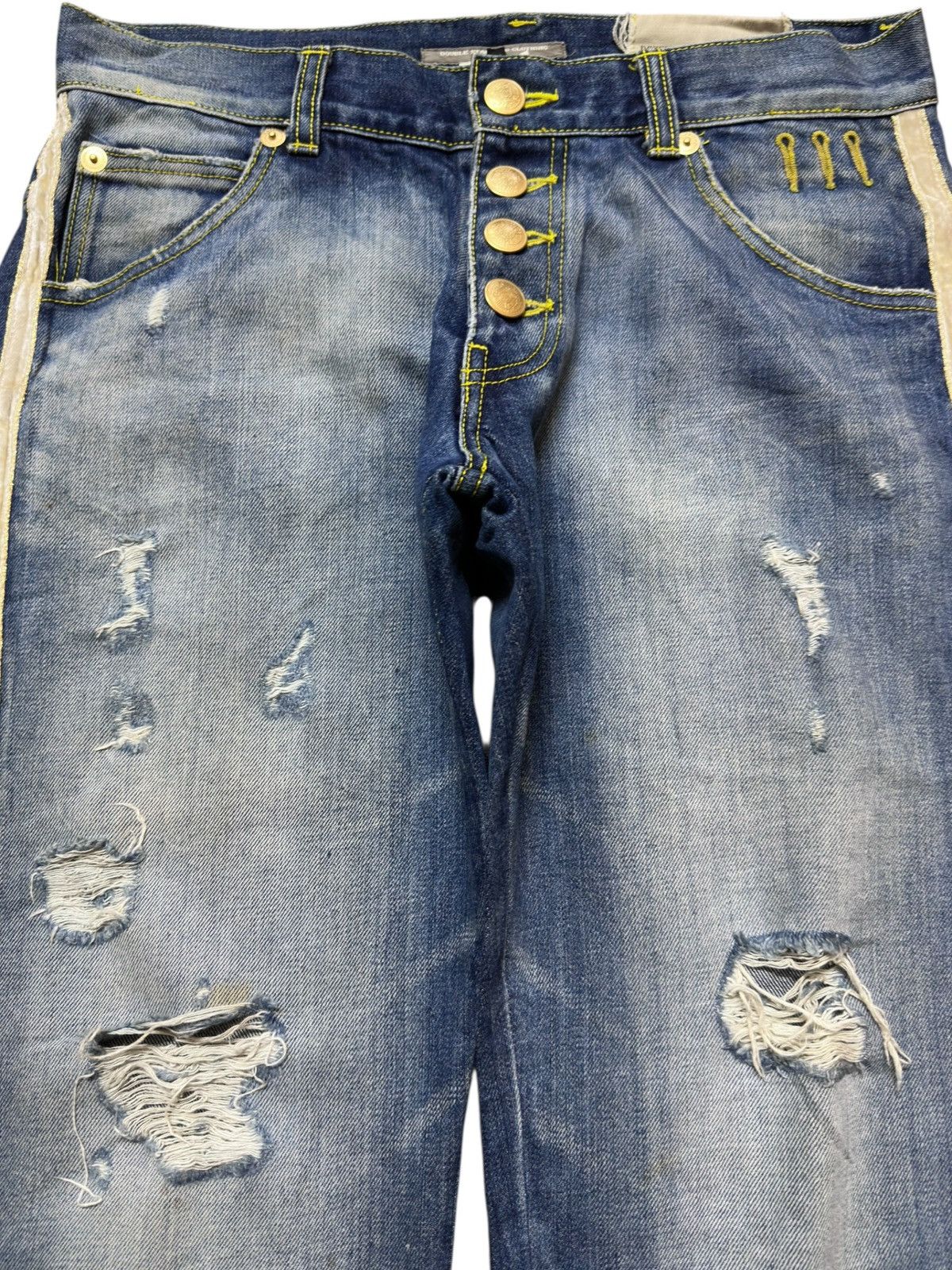 Doublet Vintage Double Standard Tough Serged Fly Hidden Seam Denim Size US 31 - 2 Thumbnail
