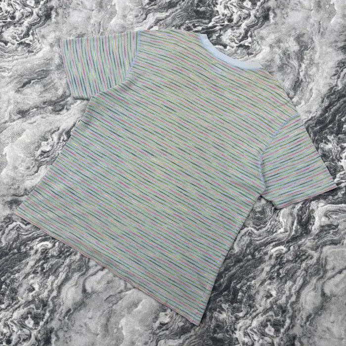 Supreme Supreme Stripe Thermal Top Short Sleeve T-Shirt Men M BLue Size US M / EU 48-50 / 2 - 5 Thumbnail