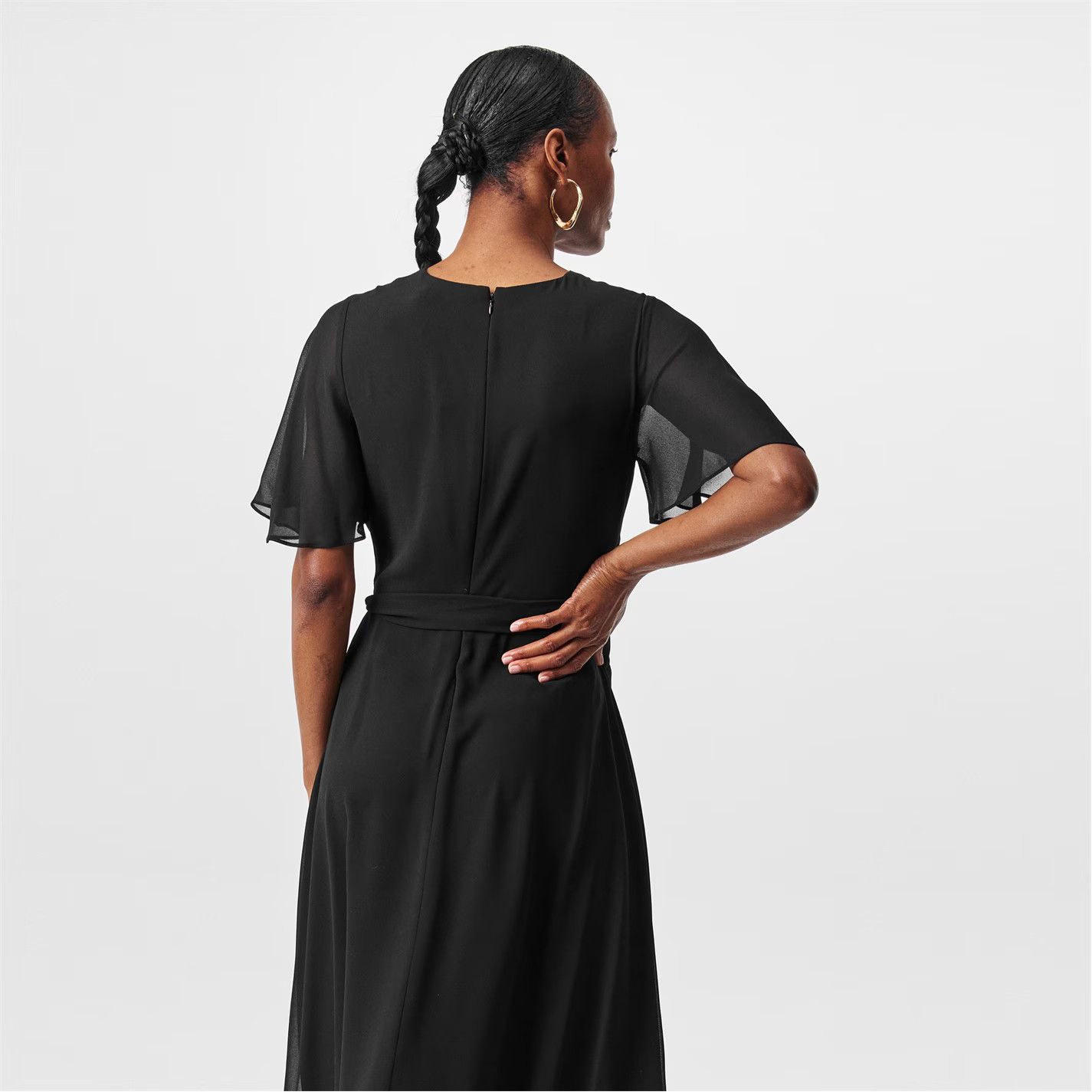 Lauren Ralph Lauren o1g2r1mq0825 Abel Dress in Black Size XL / US 12-14 / IT 48-50 - 4 Thumbnail