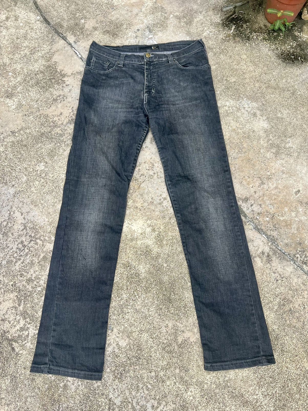 Just Cavalli Vintage Y2K Just Cavalli Rhinestones Jeans Black Denim Size US 34 / EU 50 - 1 Thumbnail