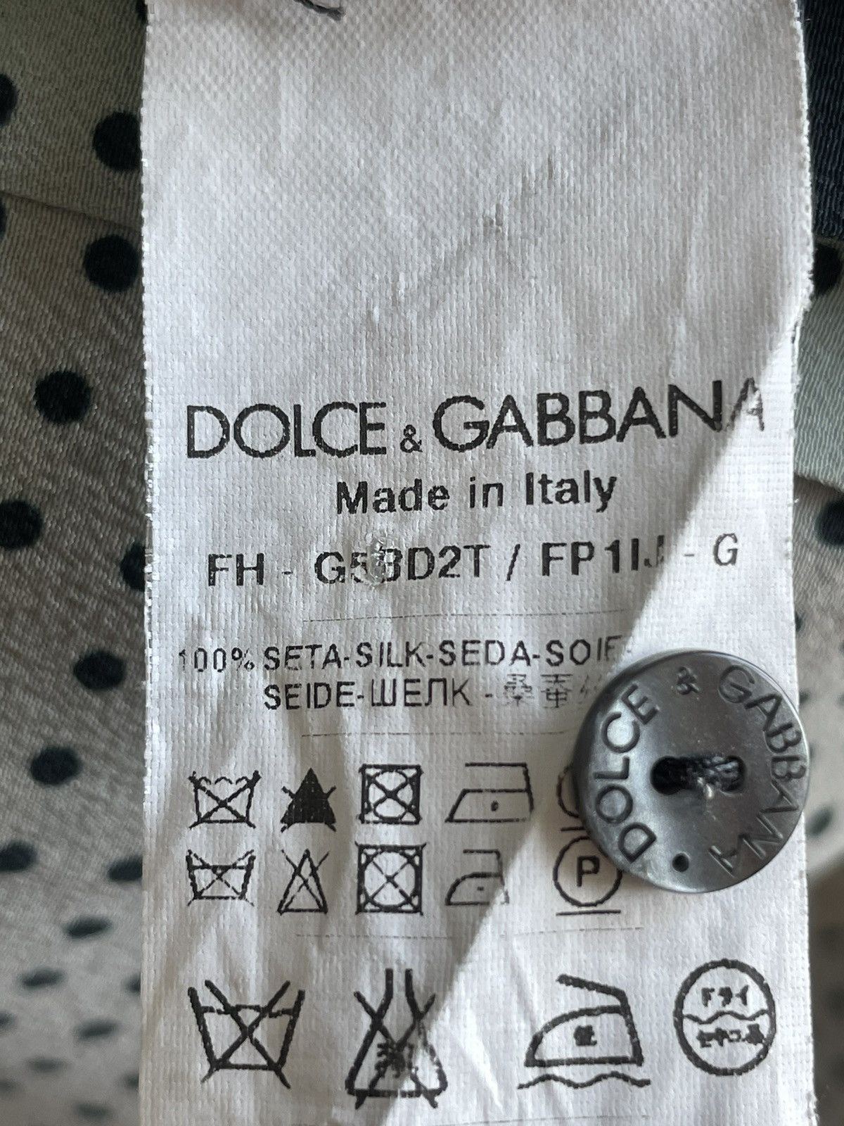Dolce & Gabbana Dolce & Gabbana 100% Silk shirt Size US M / EU 48-50 / 2 - 3 Thumbnail
