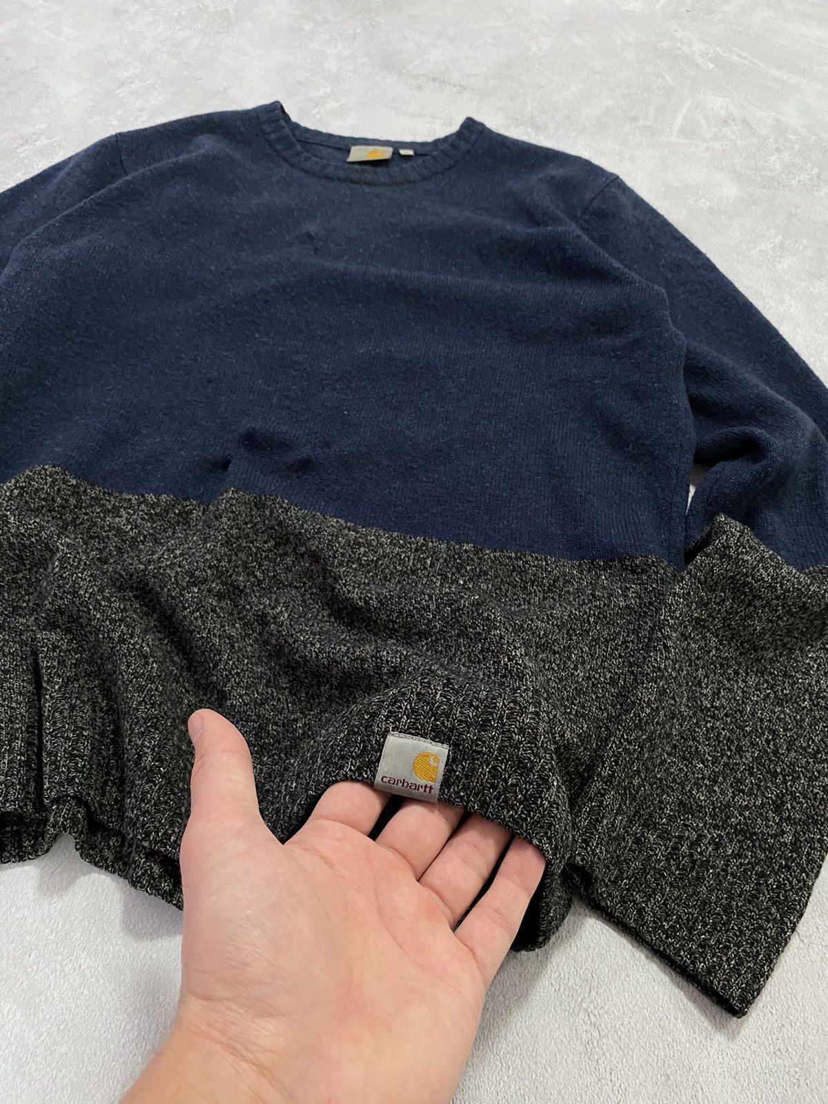 Carhartt 🚥 Vintage Sweater Carhartt WORKWEAR Knitted sweater Size US M / EU 48-50 / 2 - 2 Thumbnail
