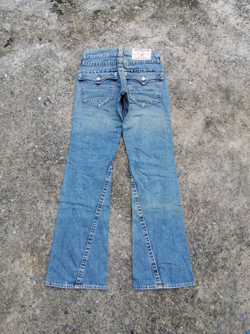 True Religion True Religion Joey Distressed Denim Jeans Size 27" / US 4 / IT 40 - 2 Thumbnail