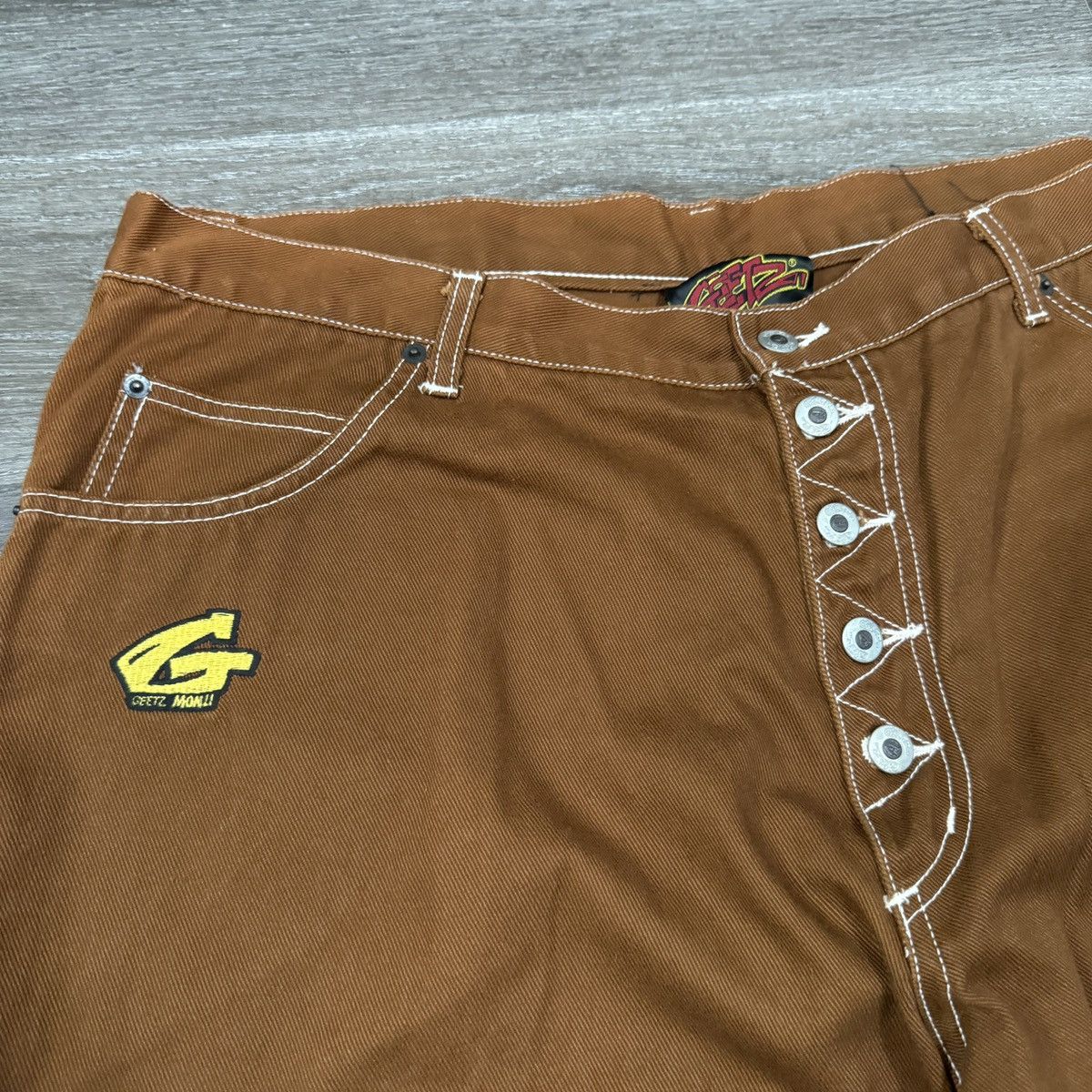 JNCO × Vintage Vintage Y2K GEETZ baggy wide leg JNCO style shorts Size US 40 / EU 56 - 6 Thumbnail