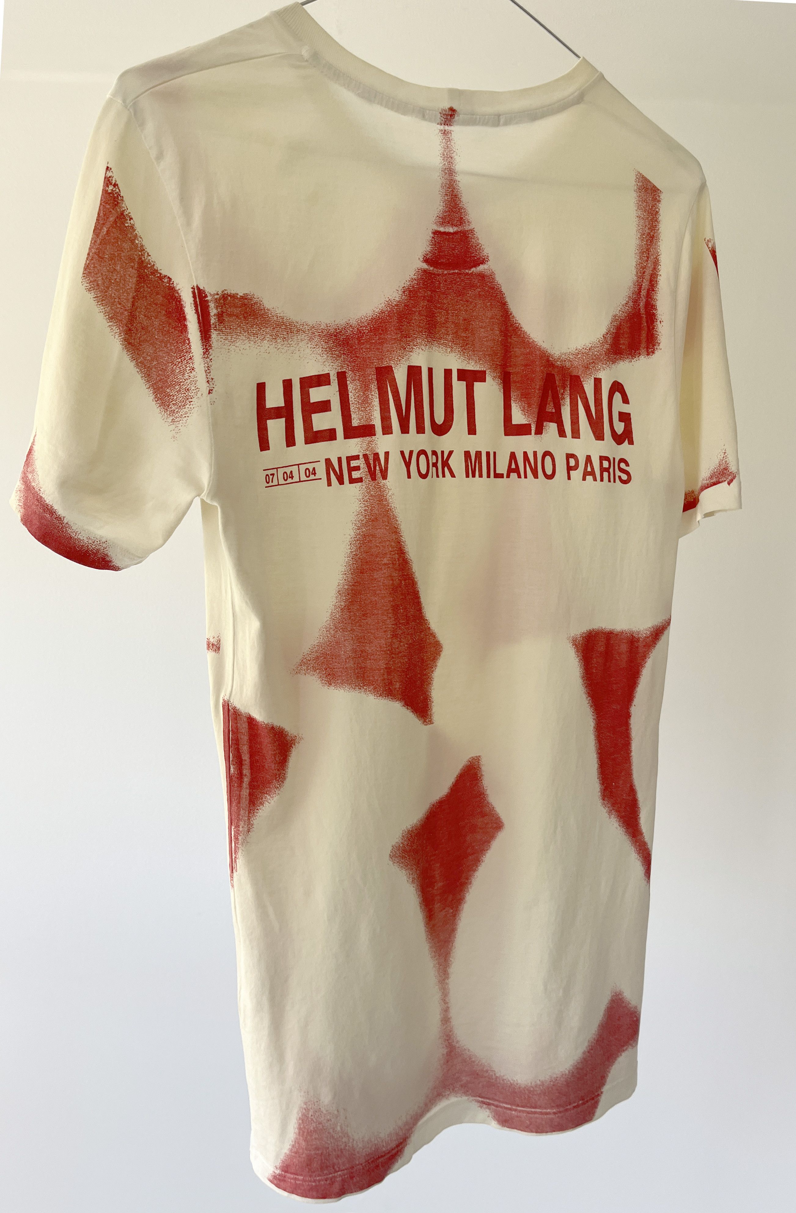 Helmut Lang ARCHIVE - Helmut Lang 2004 backstage stencil tee Size US S / EU 44-46 / 1 - 2 Thumbnail