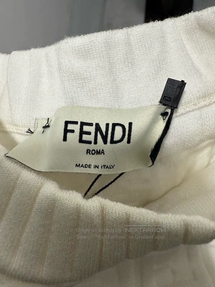 Fendi Fendi Double F Embossed Printed Sweatshirt Size XXS / US 00 / IT 34 - 4 Thumbnail