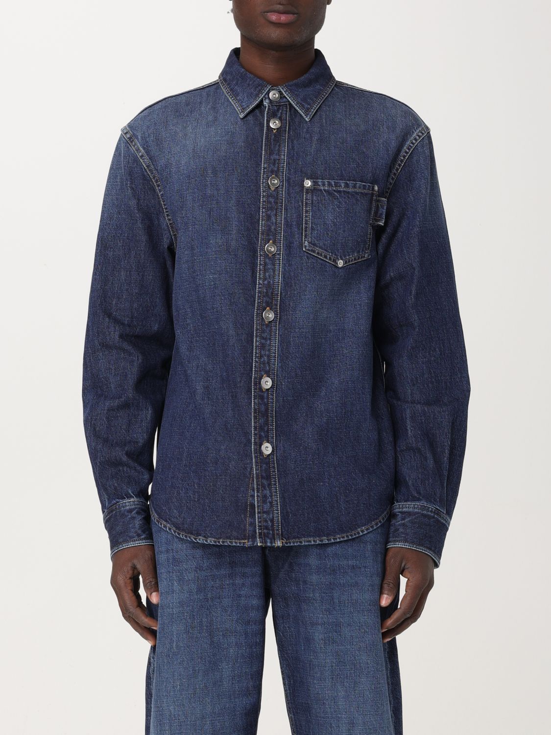image of Bottega Veneta Shirt Men Denim (Size Medium)