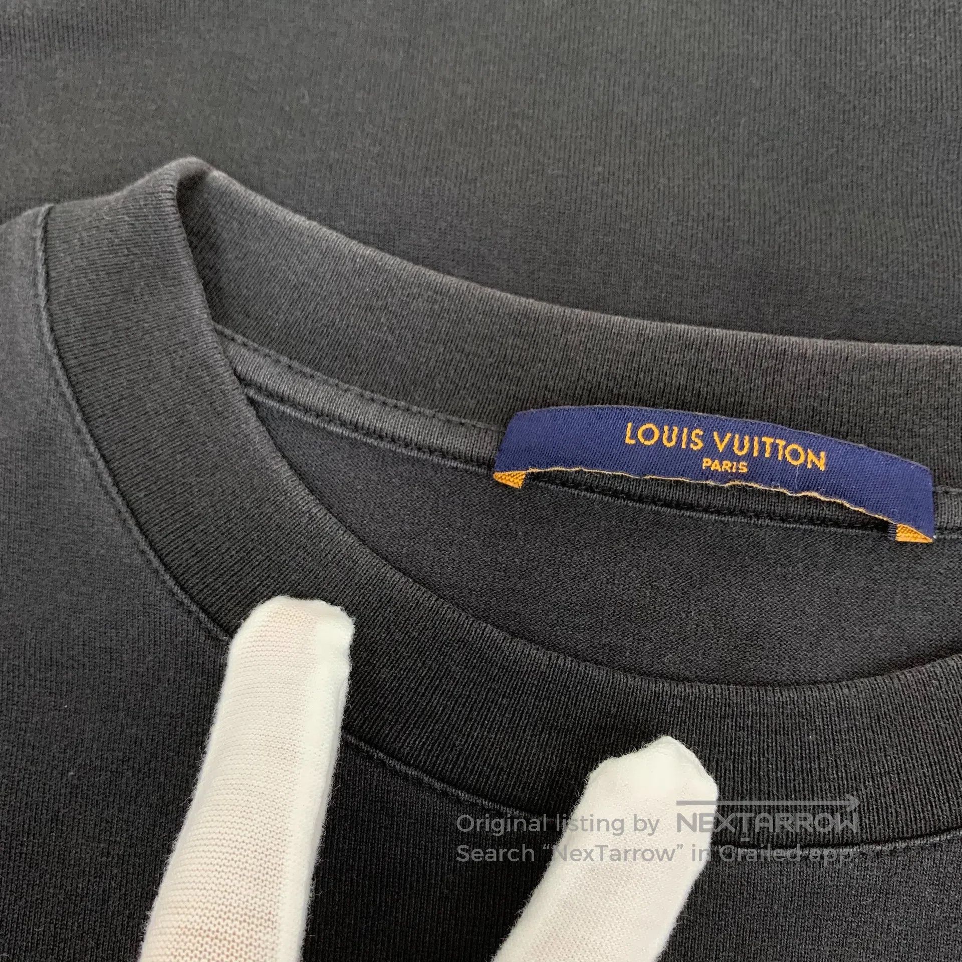 Louis Vuitton Louis Vuitton Black Pattern Printed Cotton Crew Neck Short Size US XS / EU 42 / 0 - 8 Thumbnail