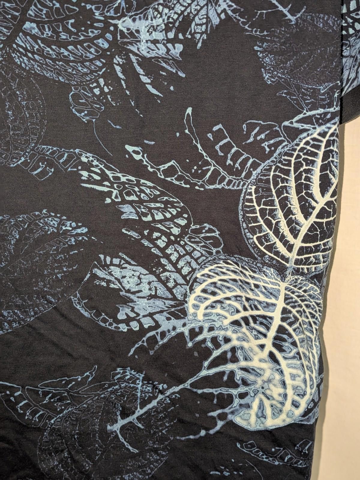 Hugo Boss HUGO BOSS Leaf-print Men's Paddy 6 Short Sleeve Polo In Blau Size US M / EU 48-50 / 2 - 7 Thumbnail