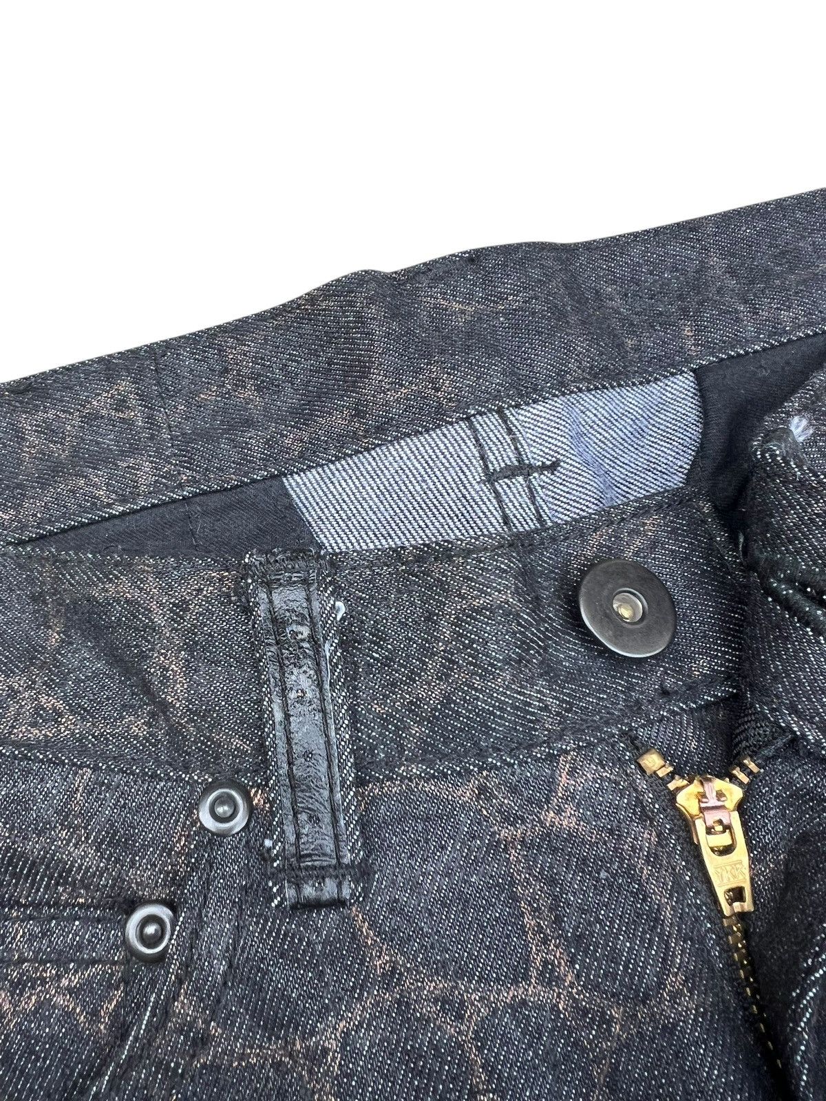 Vintage Super Flare D.K.F. Made in Japan Printed Denim Jeans Size US 30 / EU 46 - 7 Thumbnail