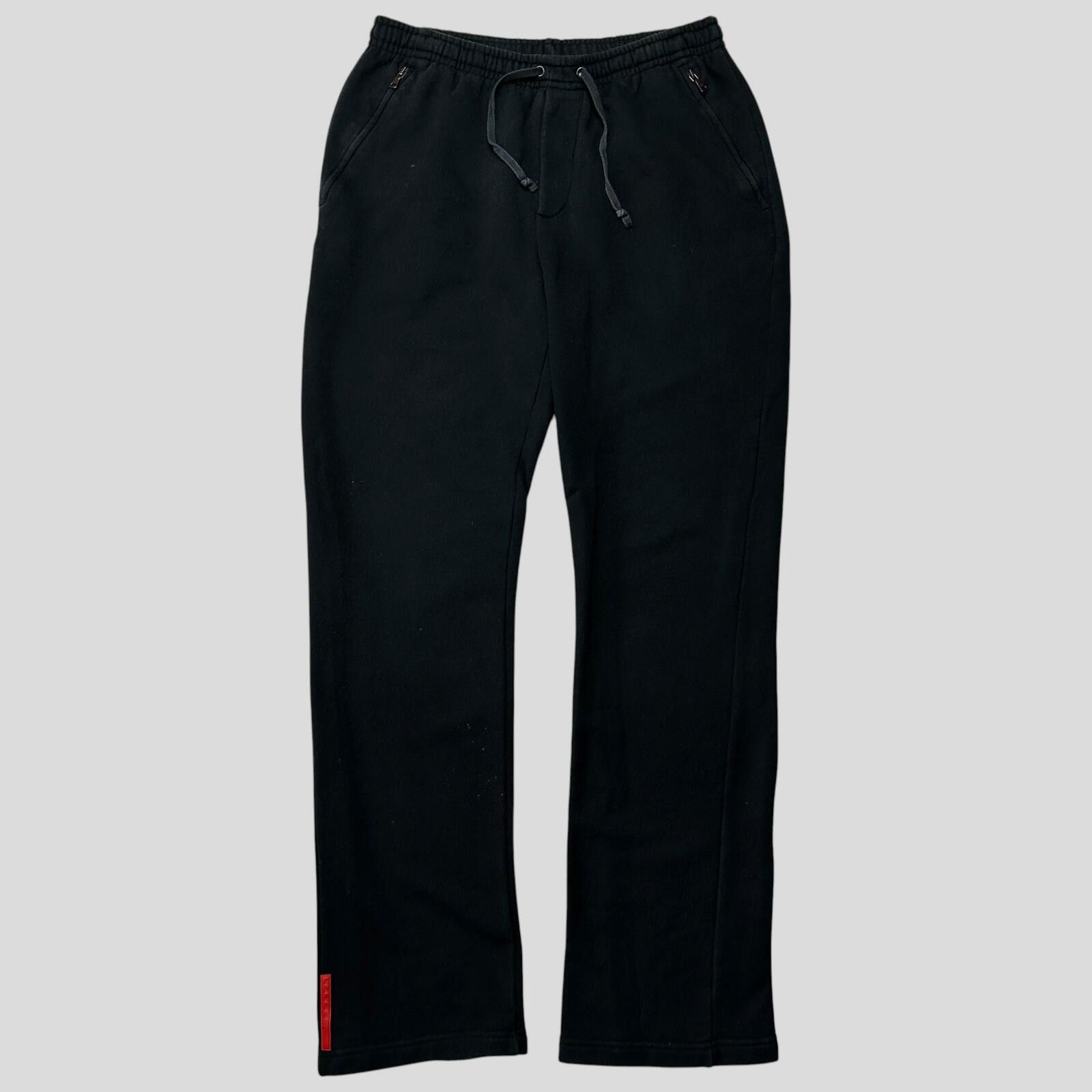 Prada Prada Sport 2006 Black Cotton Jogger Tracksuit Bottoms - M/L Size US 30 / EU 46 - 1 Thumbnail