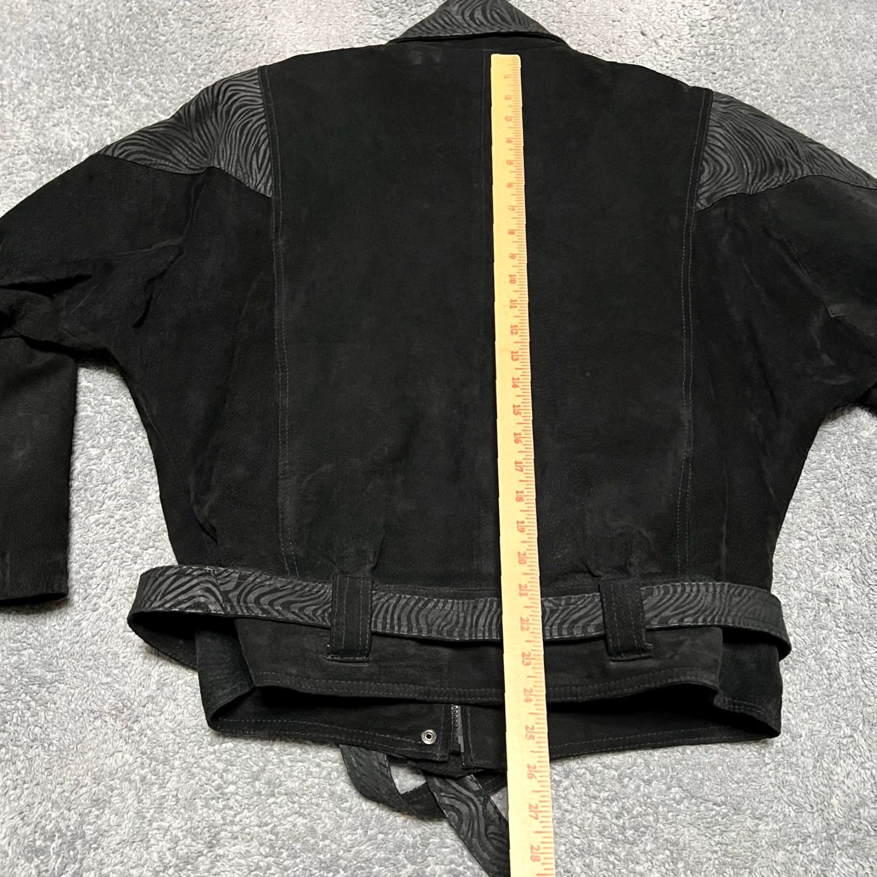 Ben Sherman VINTAGE Bermans Leather Coat Womens Large Thinsulate Lined Bomber Belted Size L / US 10 / IT 46 - 5 Thumbnail