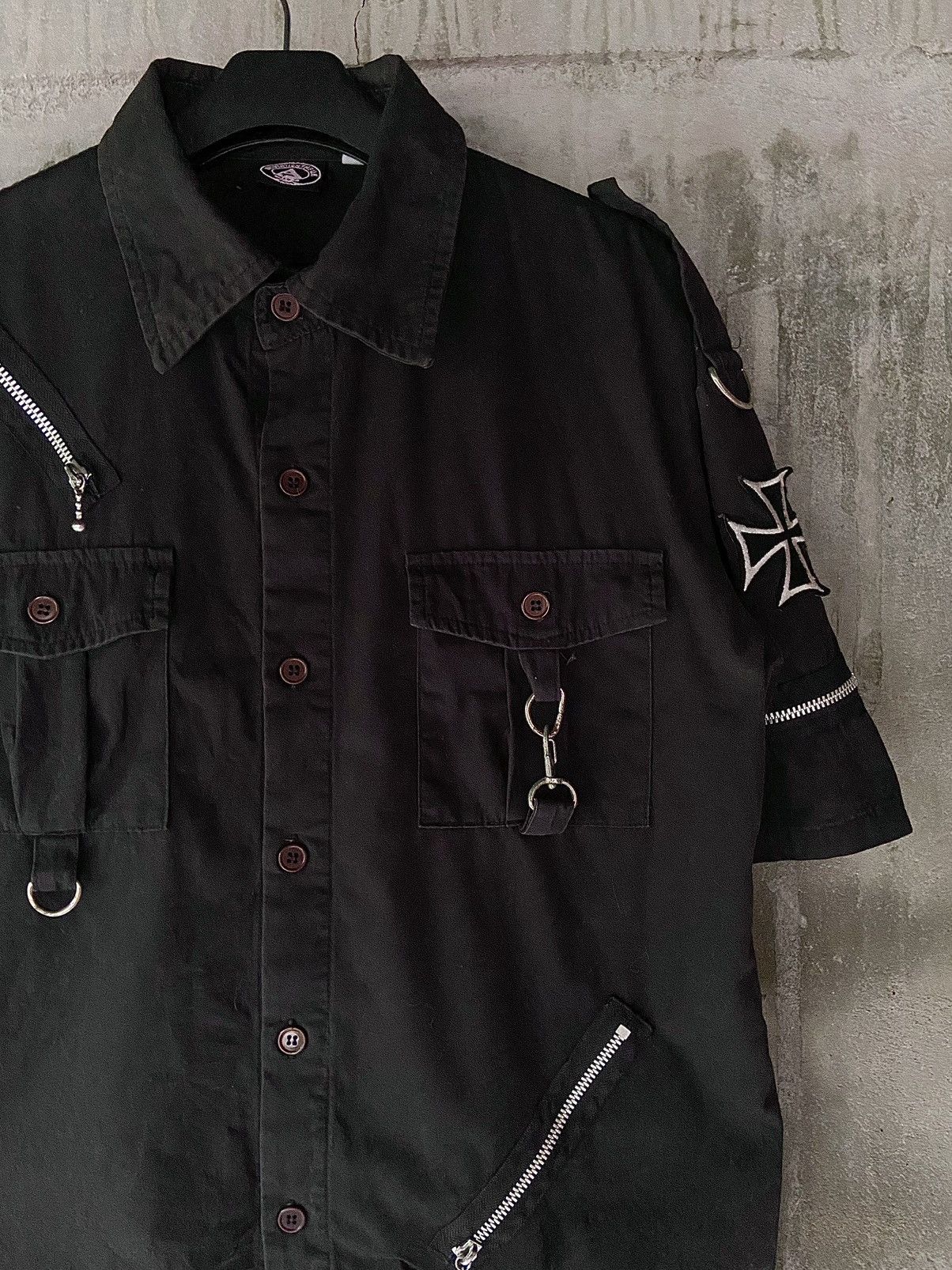 Hysteric Glamour × If Six Was Nine × Japanese Brand KEYSTATION THE U.K PUNK BUTTON UP BALCK SHIRT Size US M / EU 48-50 / 2 - 3 Thumbnail